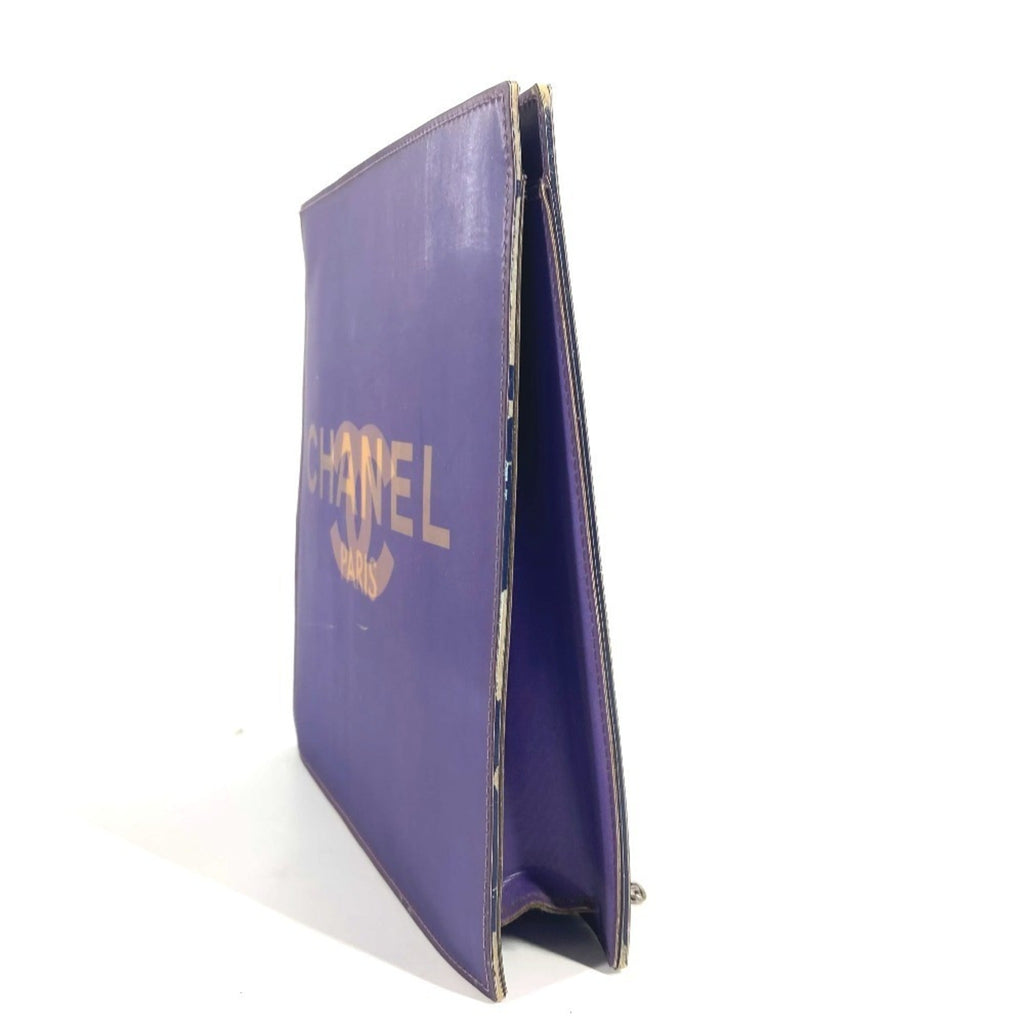 Chanel Purple Pvc Leather Shoulder Bag