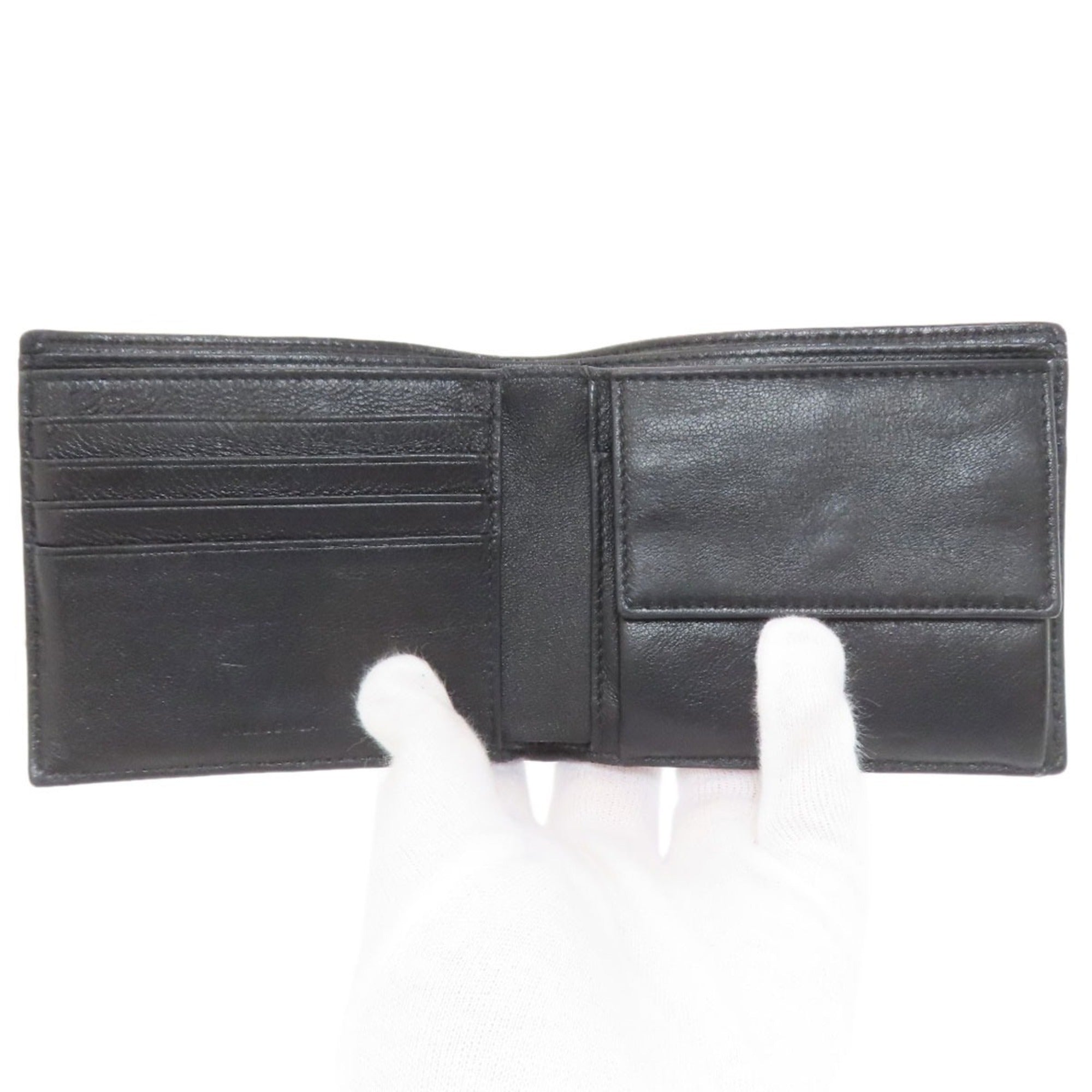 Balenciaga Black Leather Wallet (Bi-Fold)