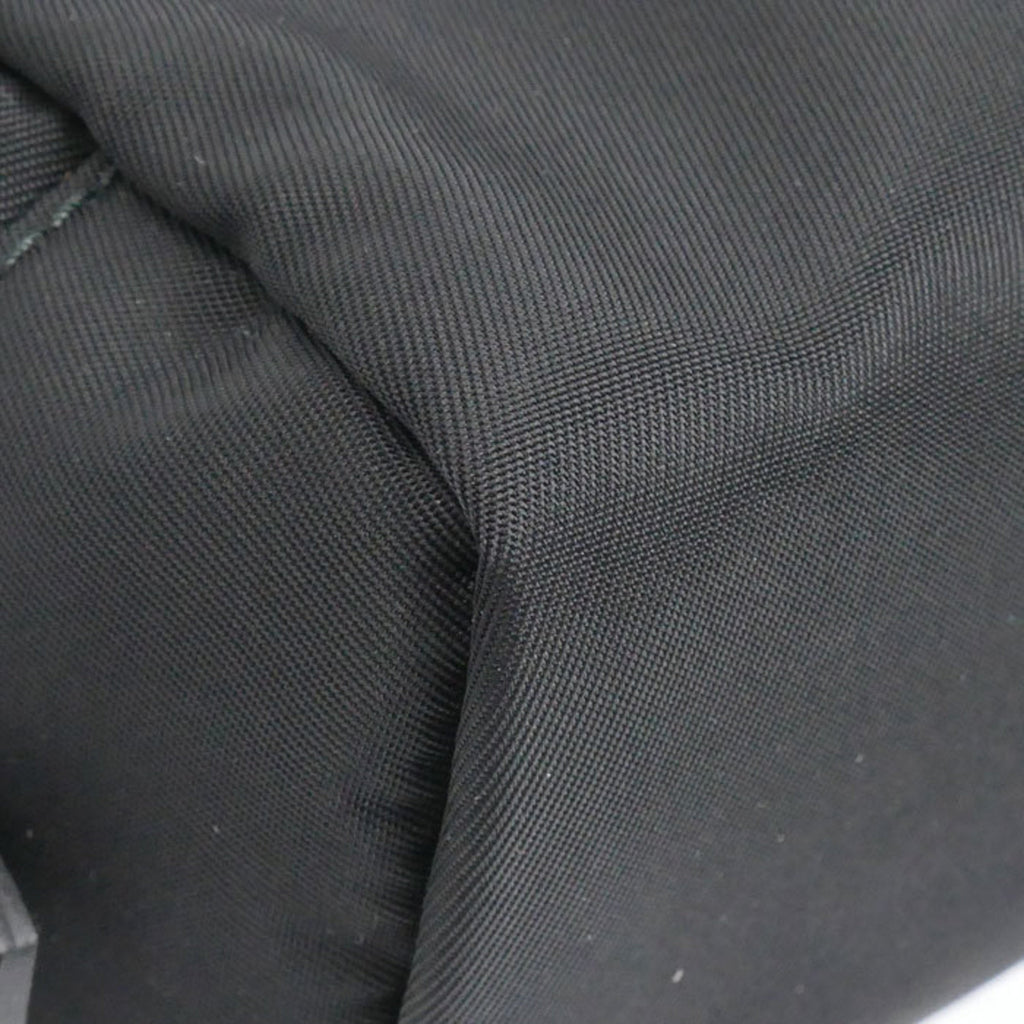 Prada Black Leather Nylon Pouch