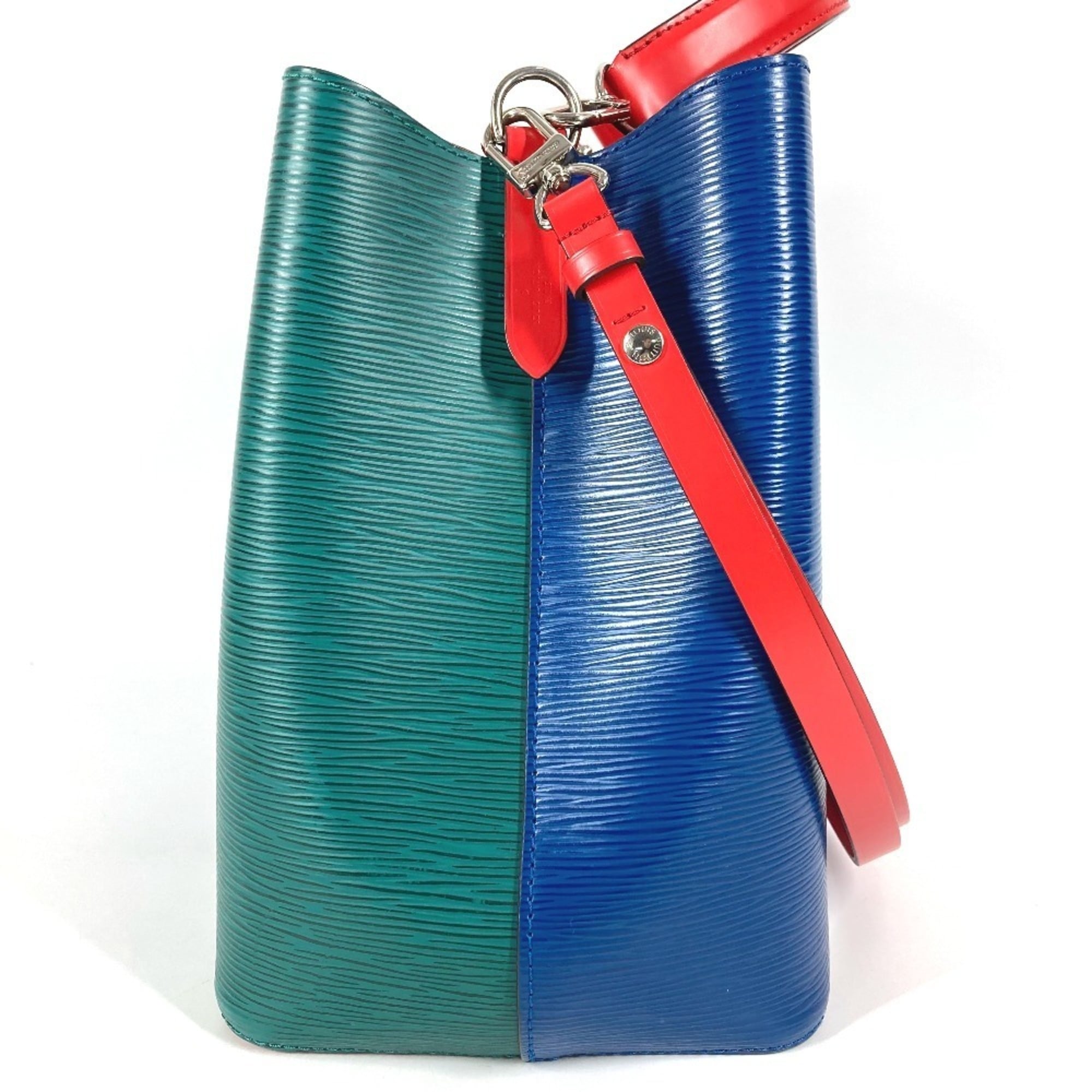 Louis Vuitton Blue Green Red Color Epi Leather Shoulder Bag