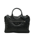 Balenciaga Black Leather Briefcase Shoulder
