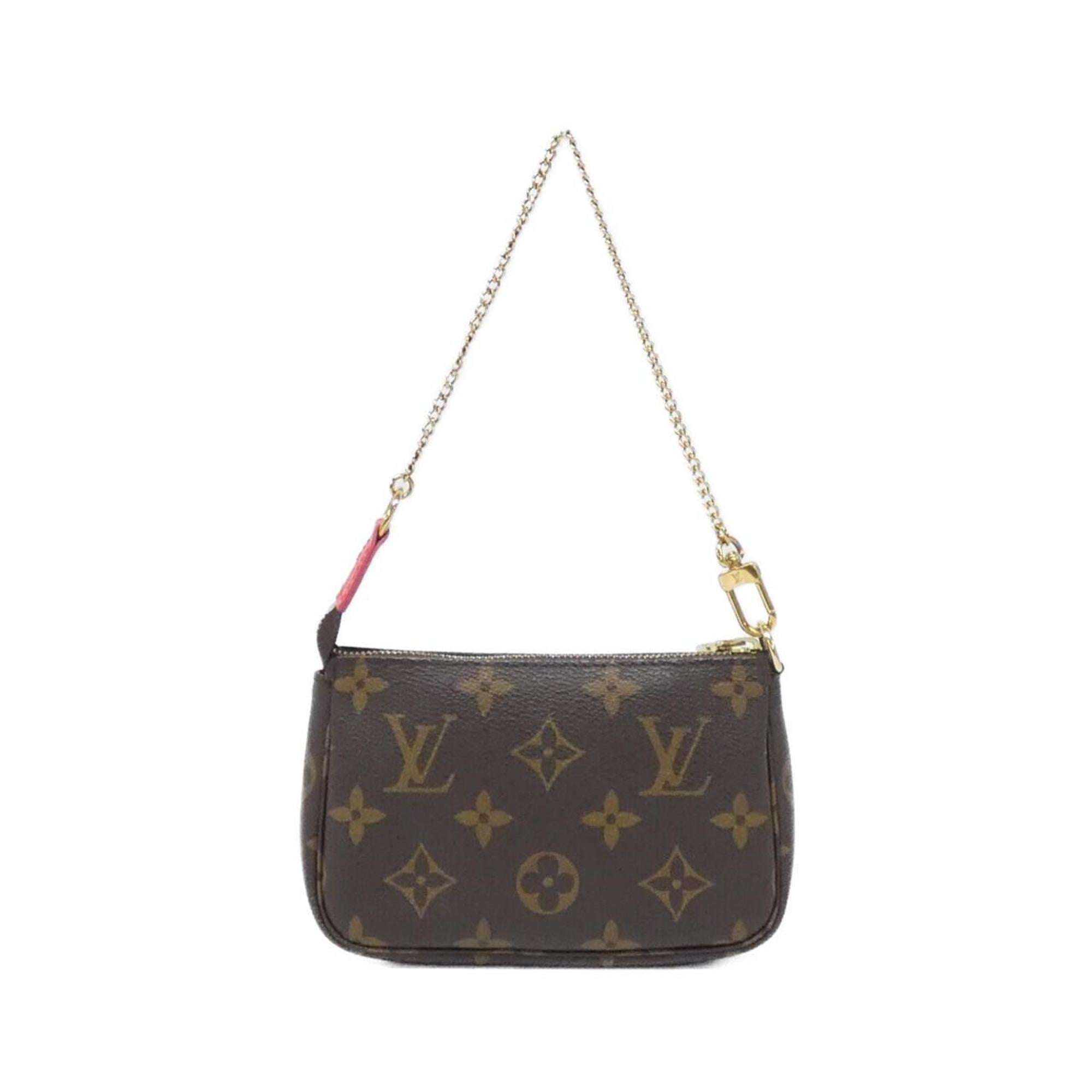 Louis Vuitton Marron Coated Canvas Pochette Pouch