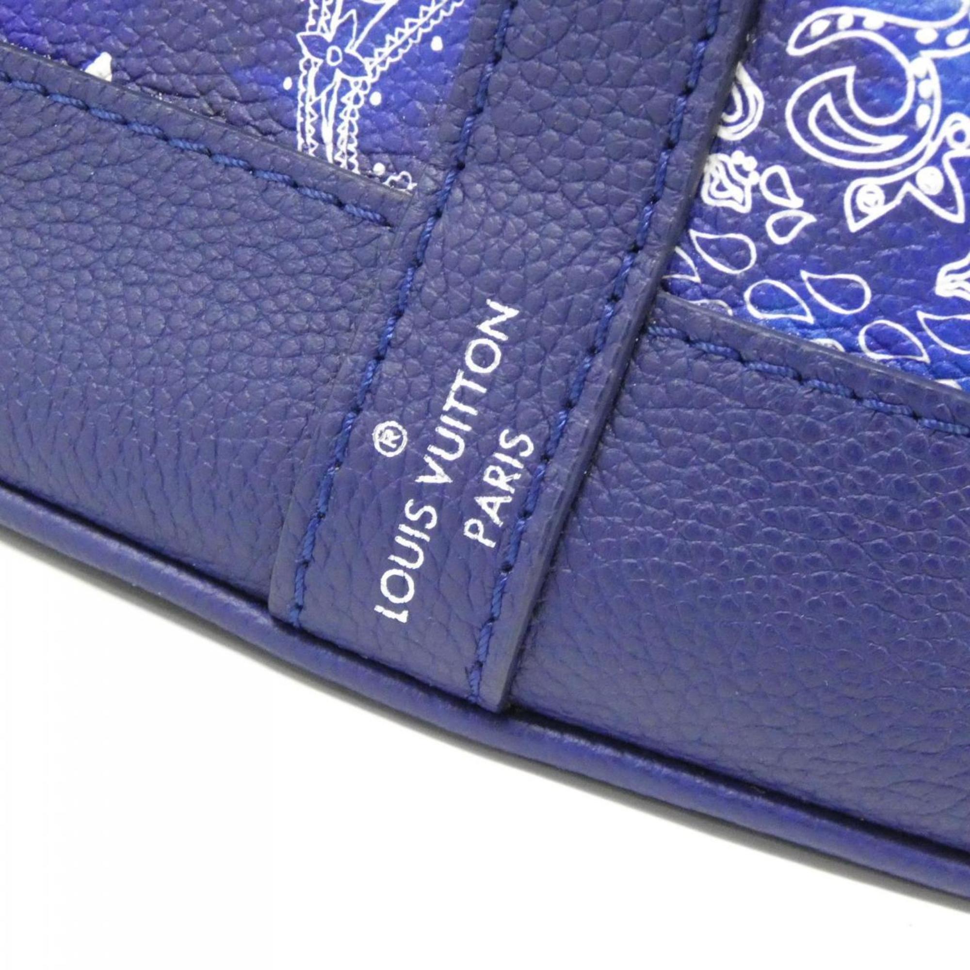 Louis Vuitton Blue Leather Shoulder Bag