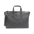 Louis Vuitton Black Coated Canvas Briefcase Handbag