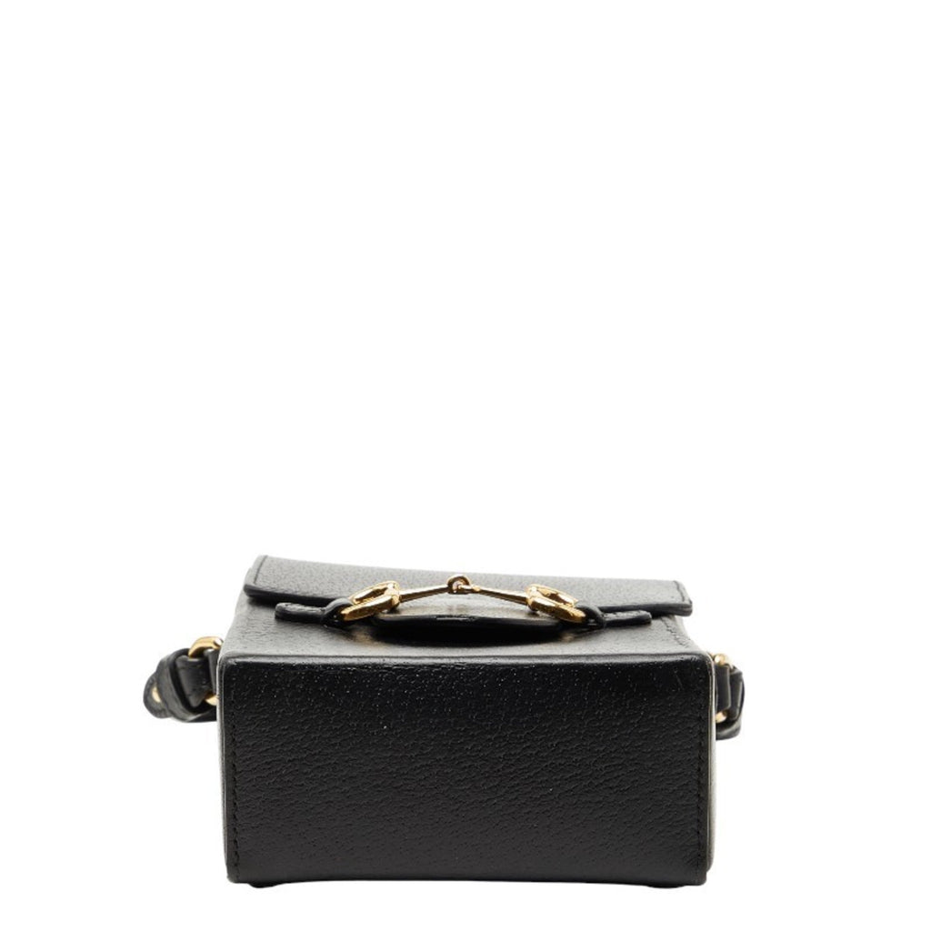 Gucci Black Leather Shoulder Bag (Pre-Owned)