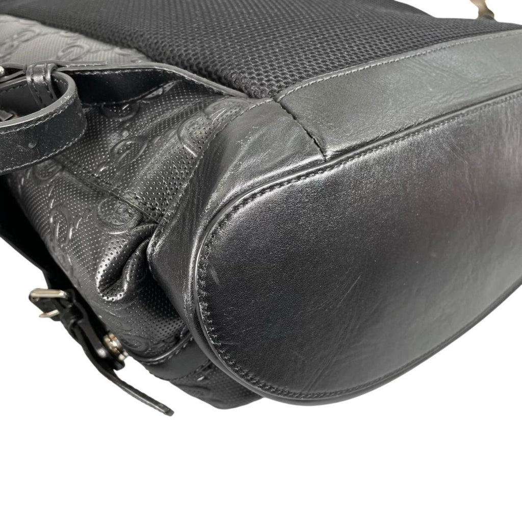 Gucci Black Leather Backpack (Pre-Owned)