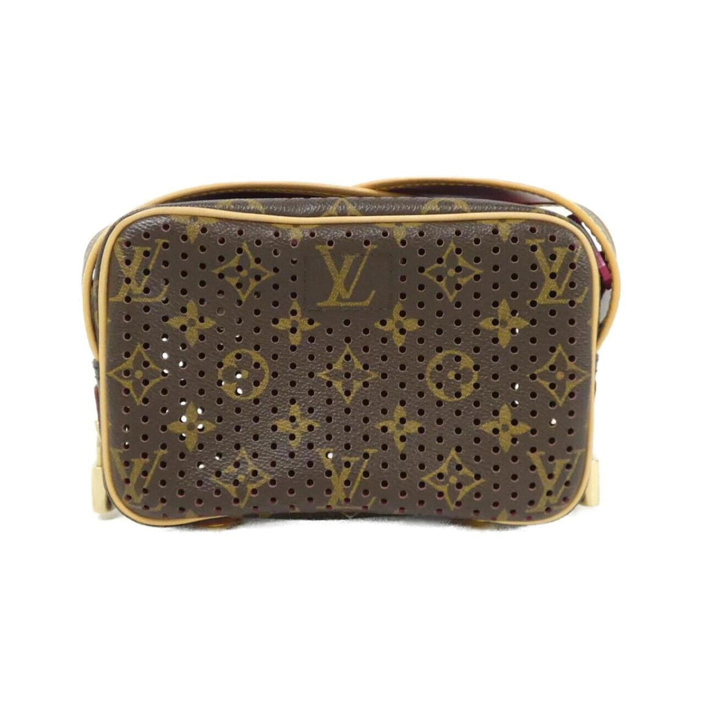 Louis Vuitton Fuchsia Marron Coated Canvas Shoulder Bag