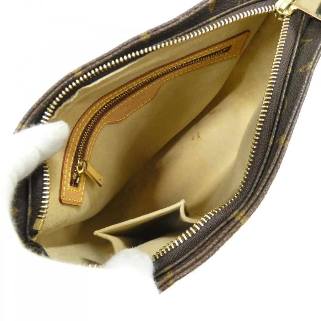 Louis Vuitton Brown Coated Canvas Shoulder Bag