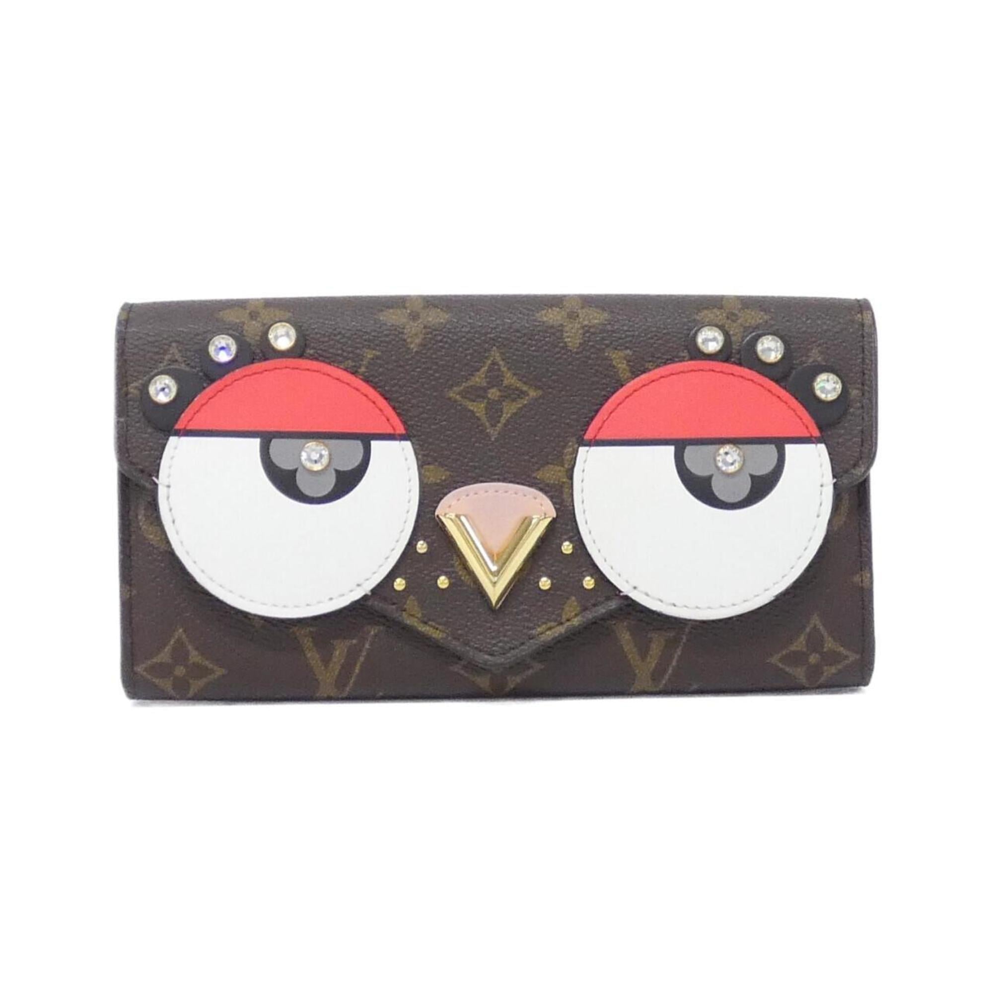 Louis Vuitton Marron Coated Canvas Long Wallet