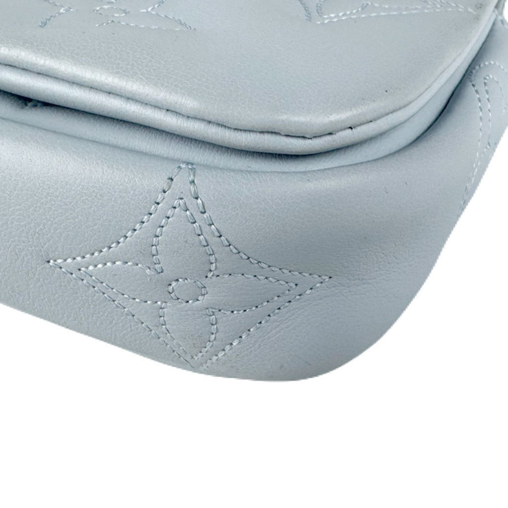 Louis Vuitton Light Blue Leather Handbag