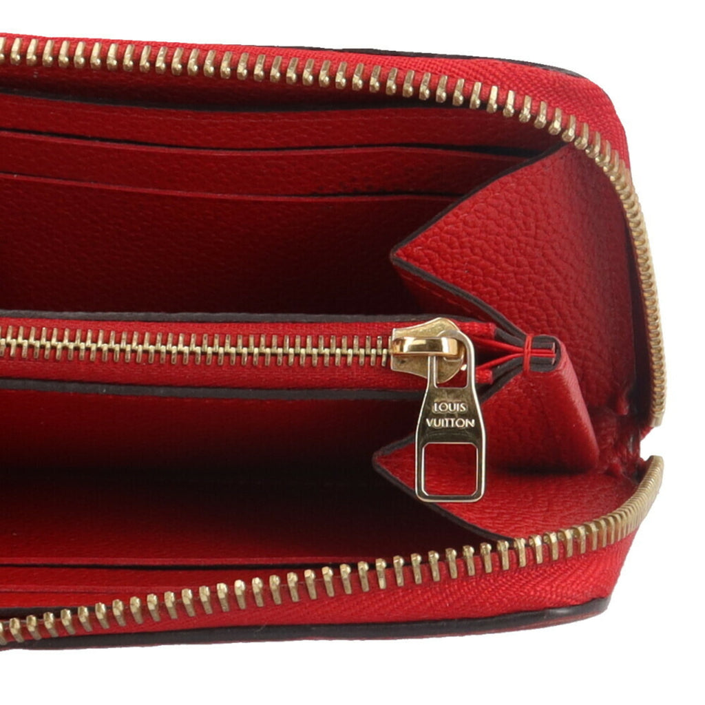 Louis Vuitton Monogram Empreinte Red Color Monogram Empreinte Long Wallet