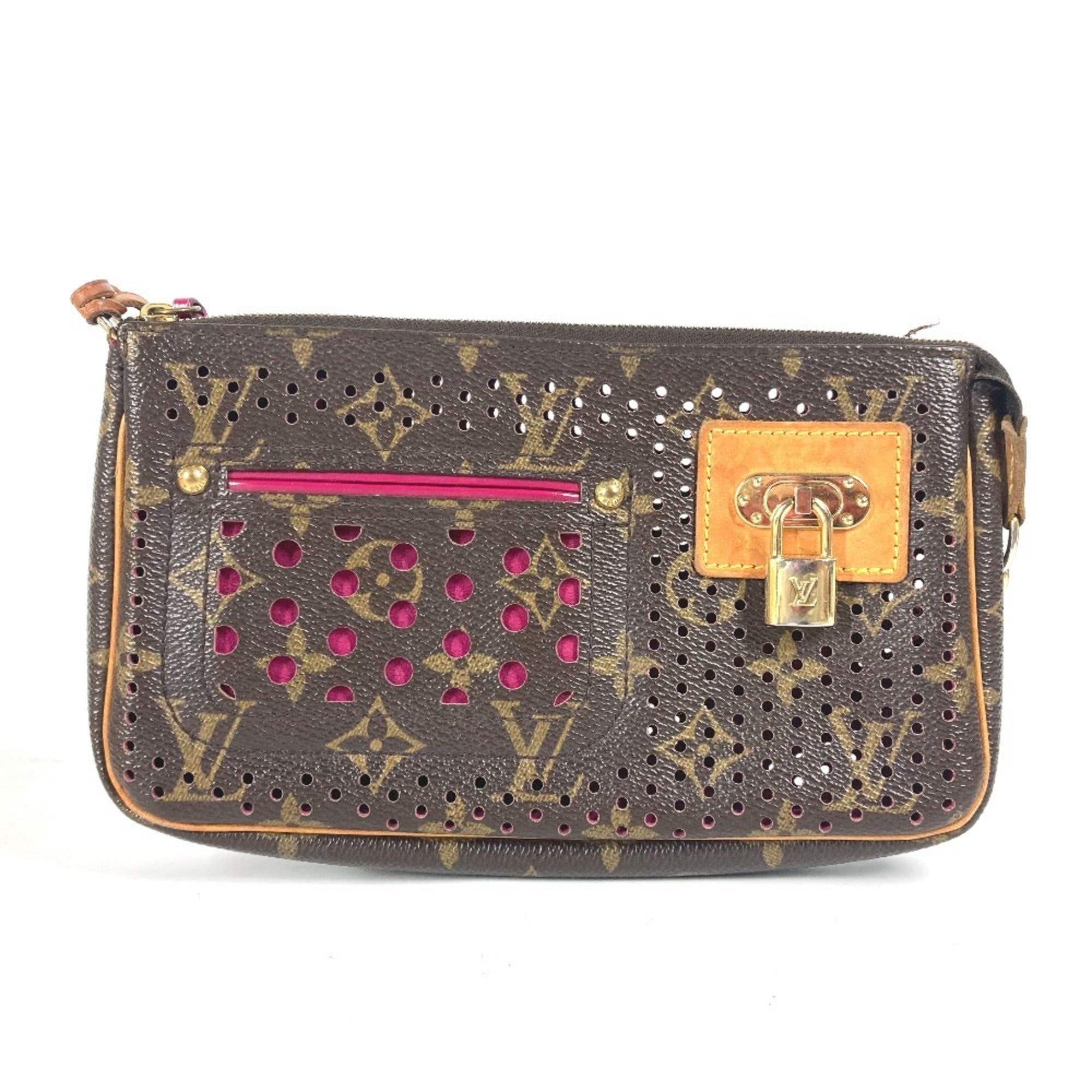 Louis Vuitton Fuchsia Pink Monogram Pochette Pouch Shoulder Bag