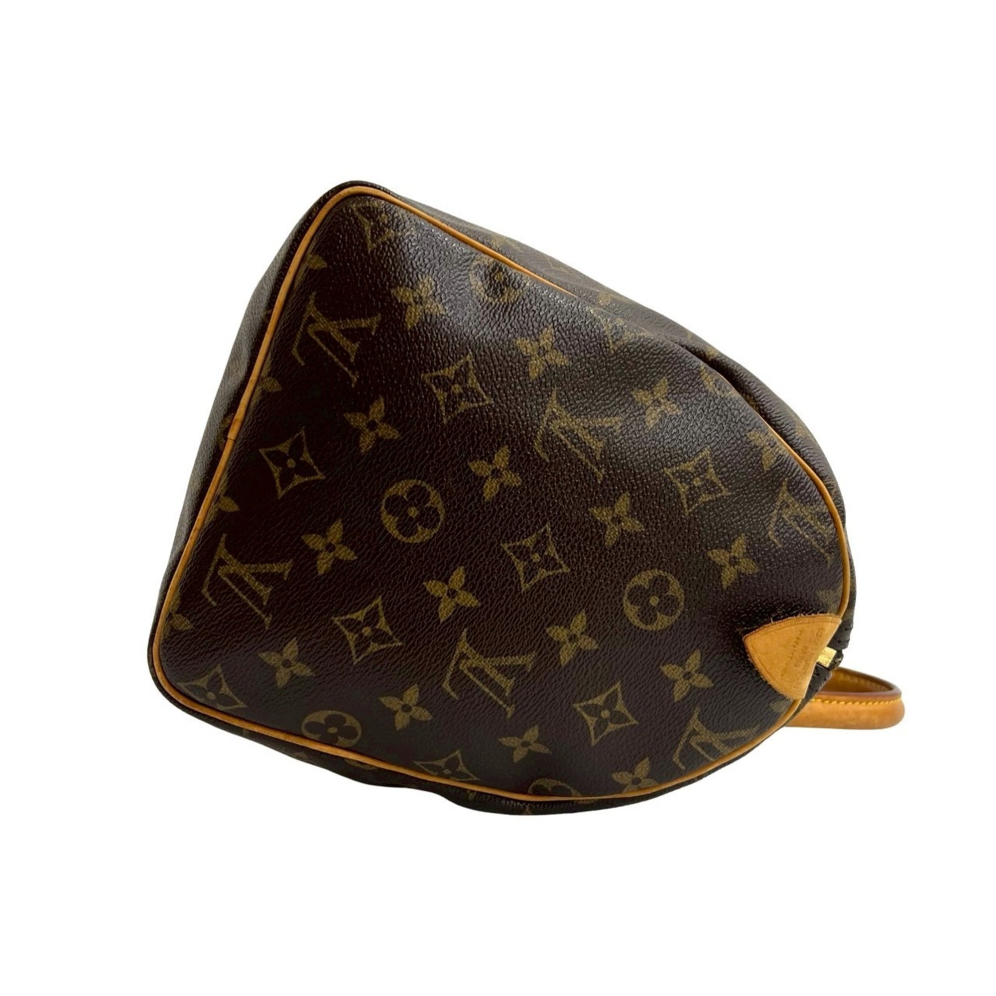 Louis Vuitton Brown Leather Pvc Boston Bag Handbag