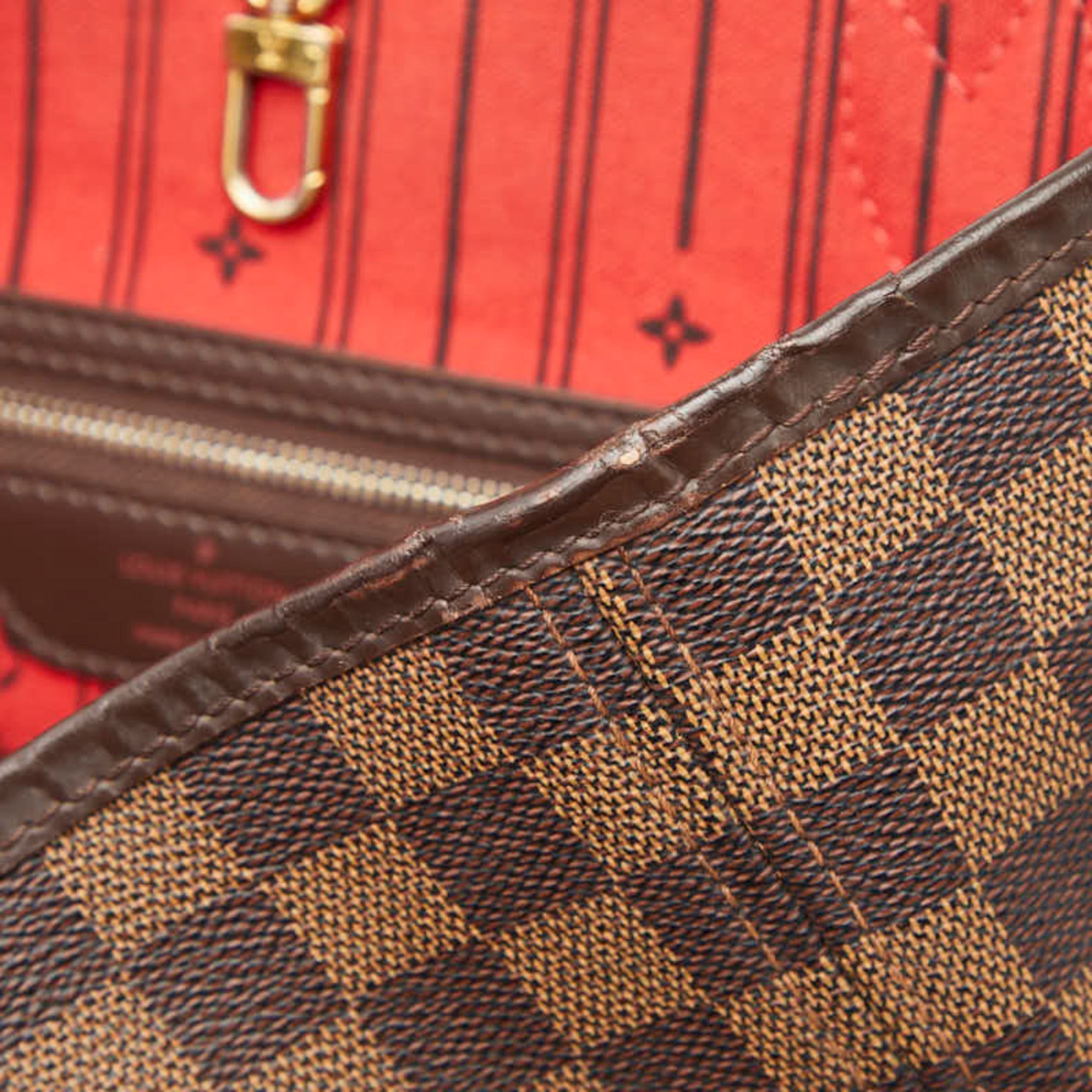 Louis Vuitton Brown Pvc Leather Tote Bag