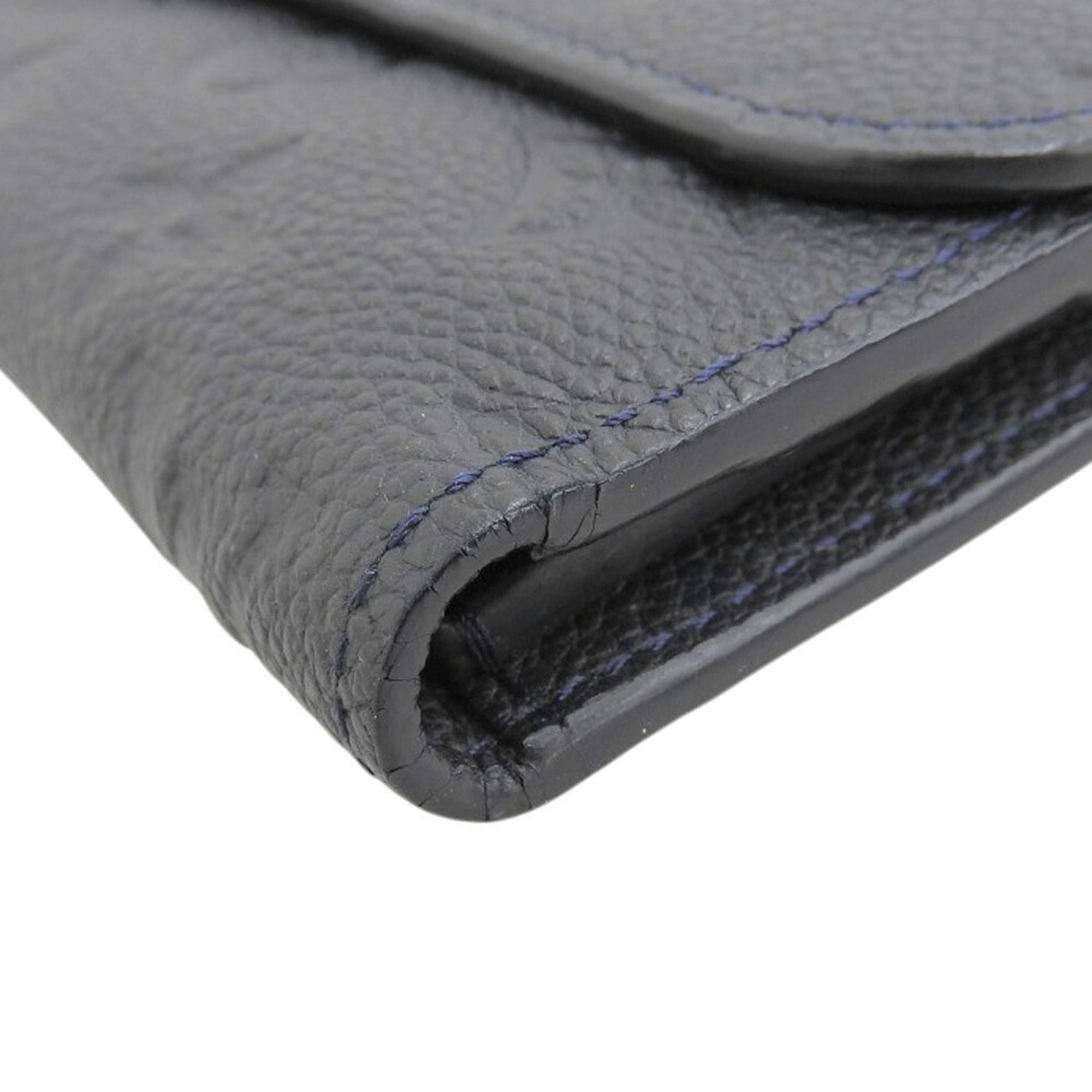 Louis Vuitton Infini Navy Monogram Empreinte Long Wallet (Tri-Fold)