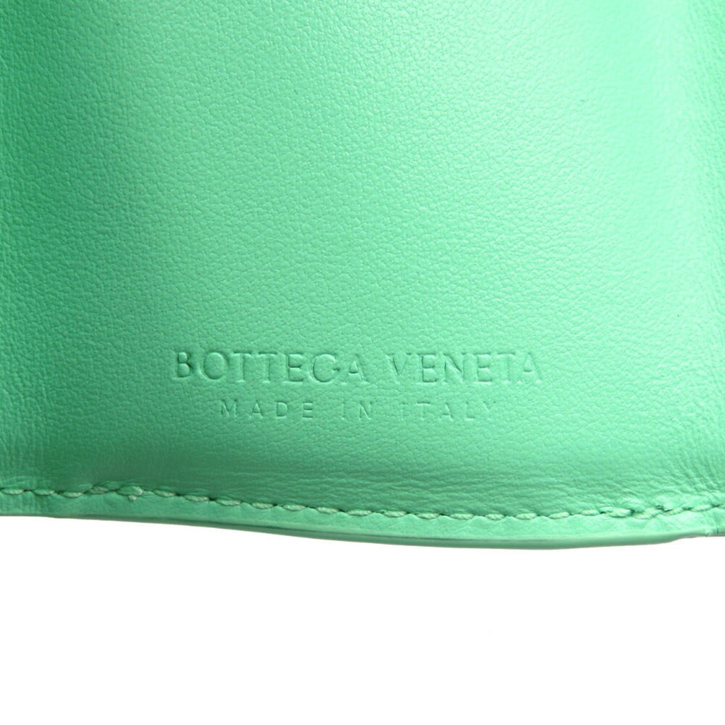 Bottega Veneta Green Leather Wallet (Tri-Fold)