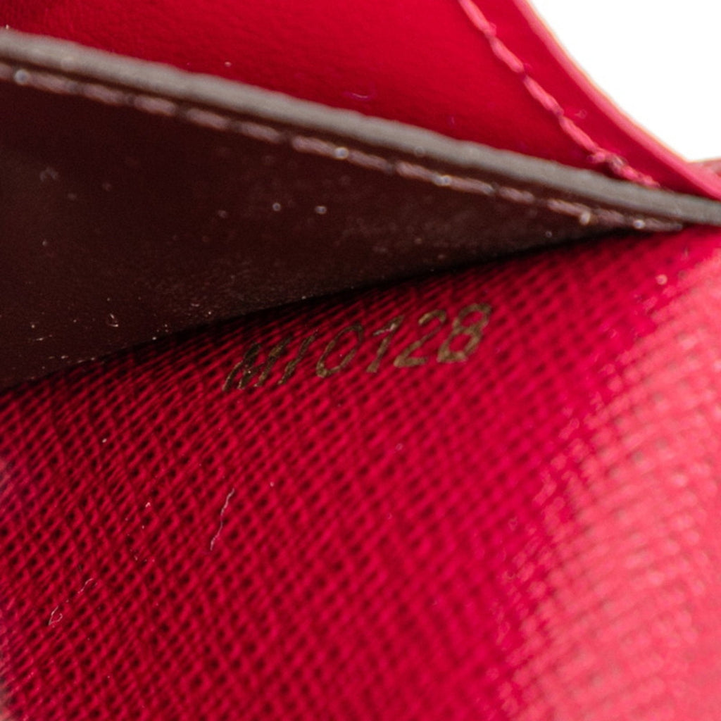 Louis Vuitton Brown Fuchsia Pink Pvc Leather Long Wallet