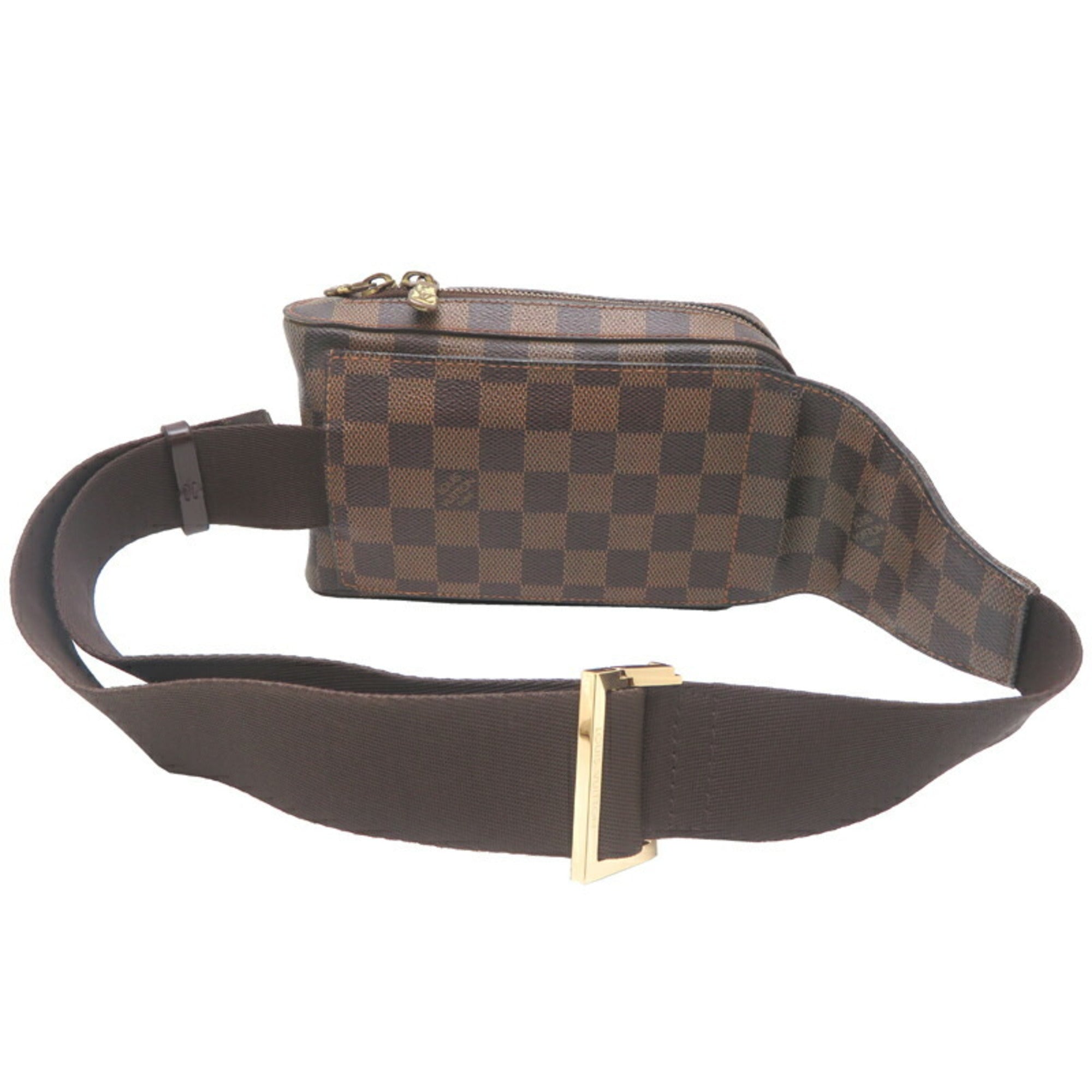 Louis Vuitton Damier Brown Damier Canvas Galle Leather Sling Bag