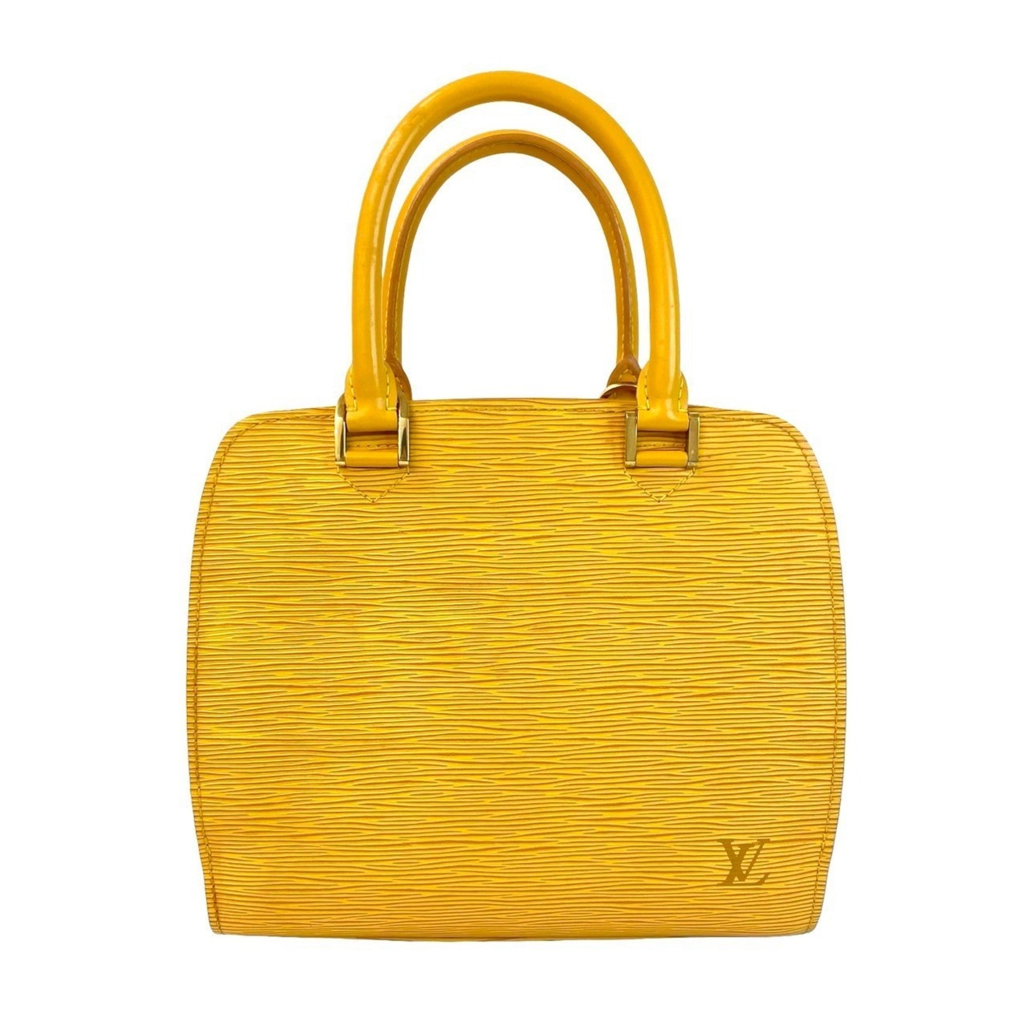 Louis Vuitton Yellow Epi Leather Handbag