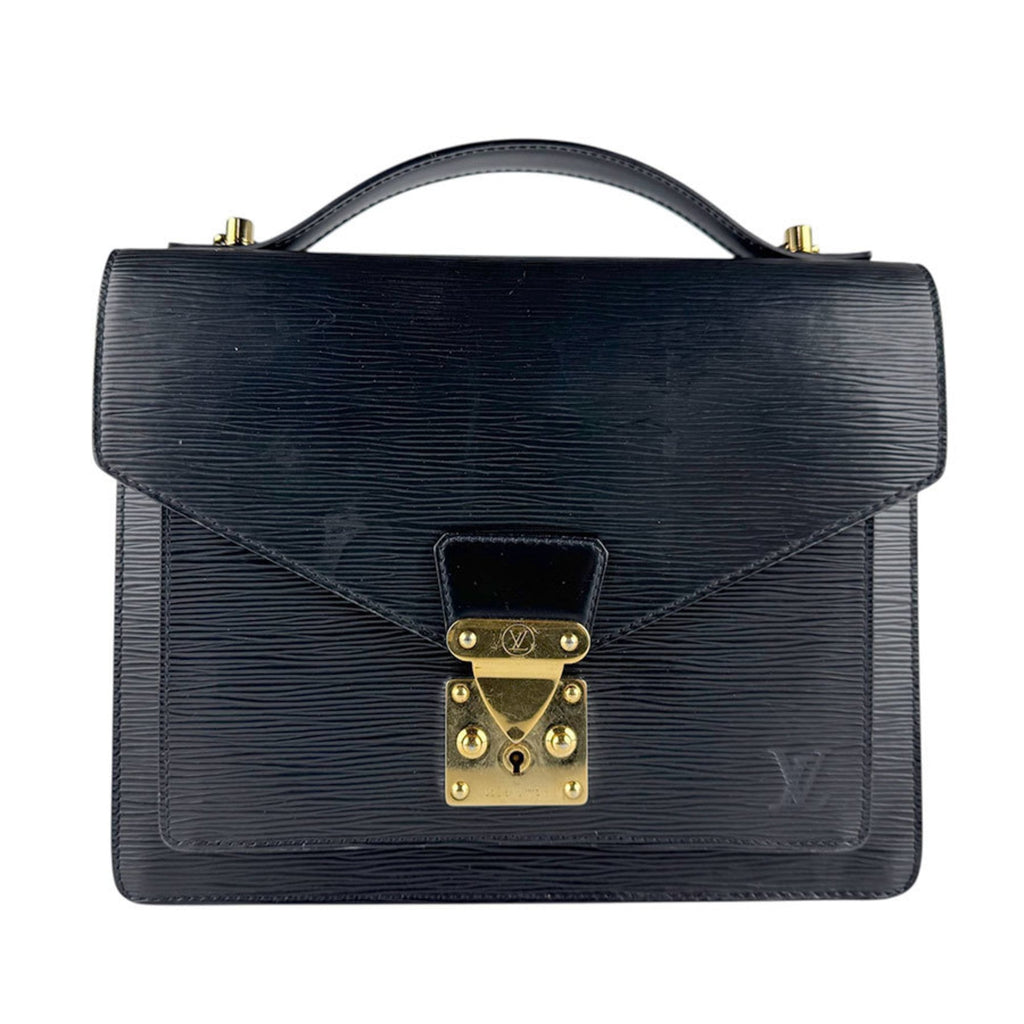 Louis Vuitton Black Galle Epi Leather Handbag Shoulder Bag