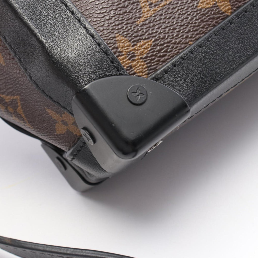 Louis Vuitton Brown Coated Canvas Leather Shoulder Bag