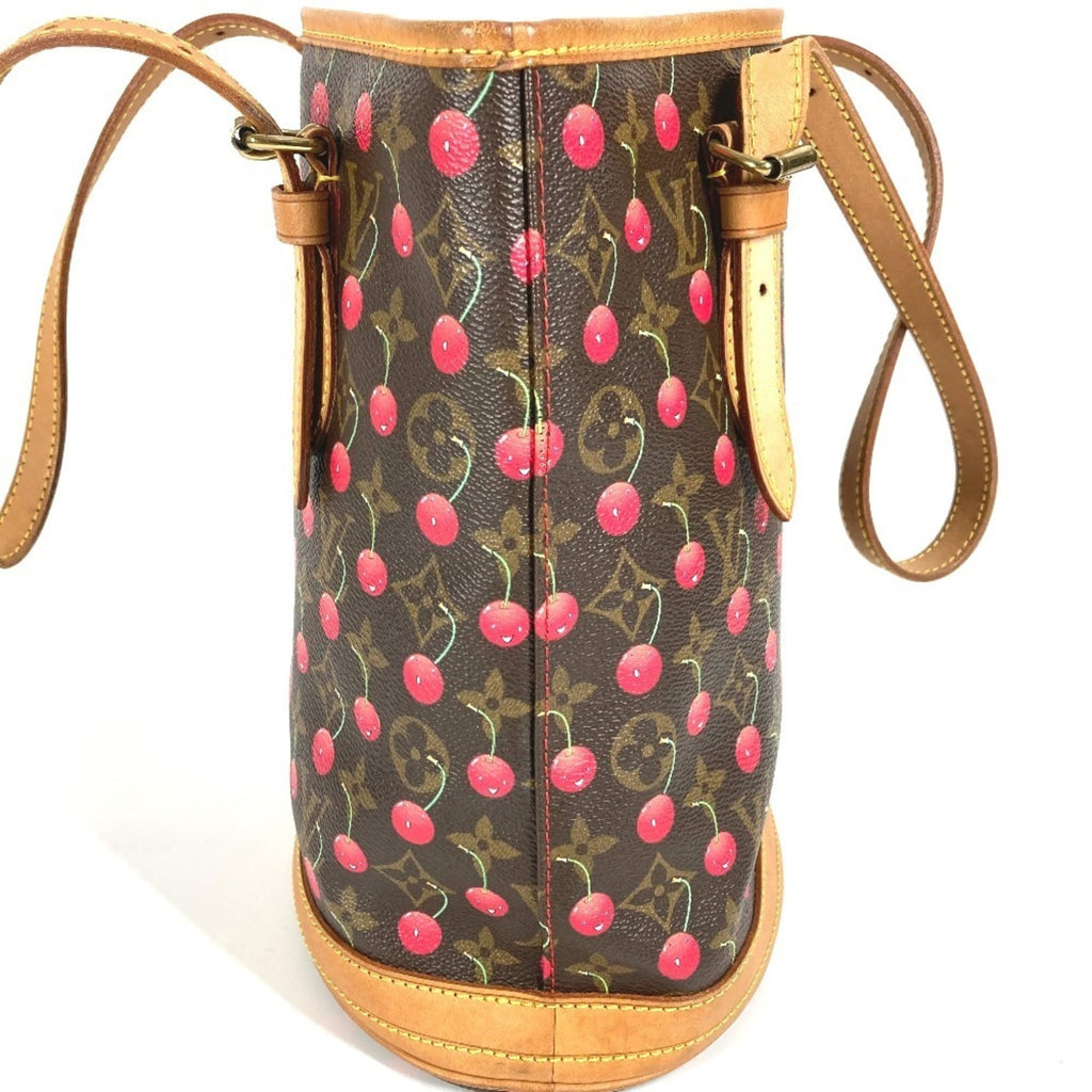 Louis Vuitton Brown Monogram Monogram Cherry Red Color Monogram Shoulder Bag Tote Bag