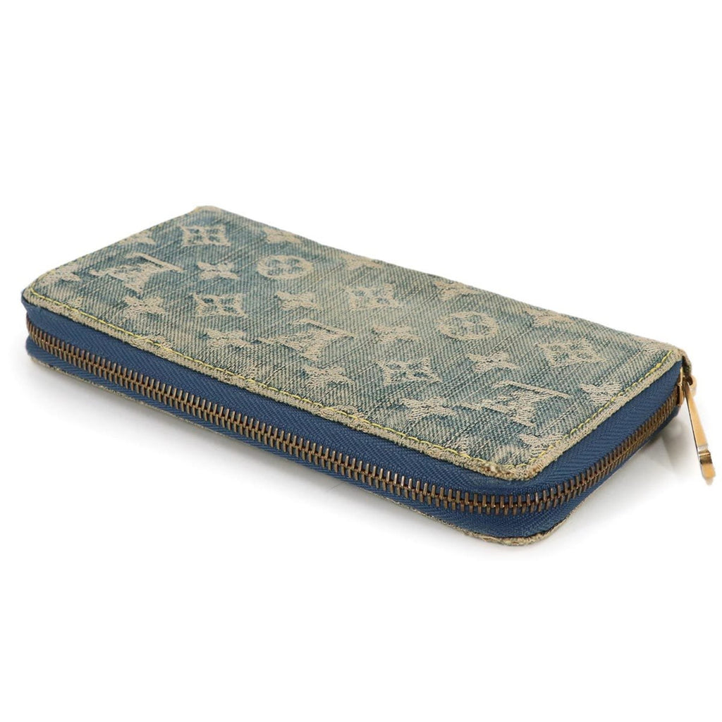 Louis Vuitton Blue Monogram Denim Long Wallet