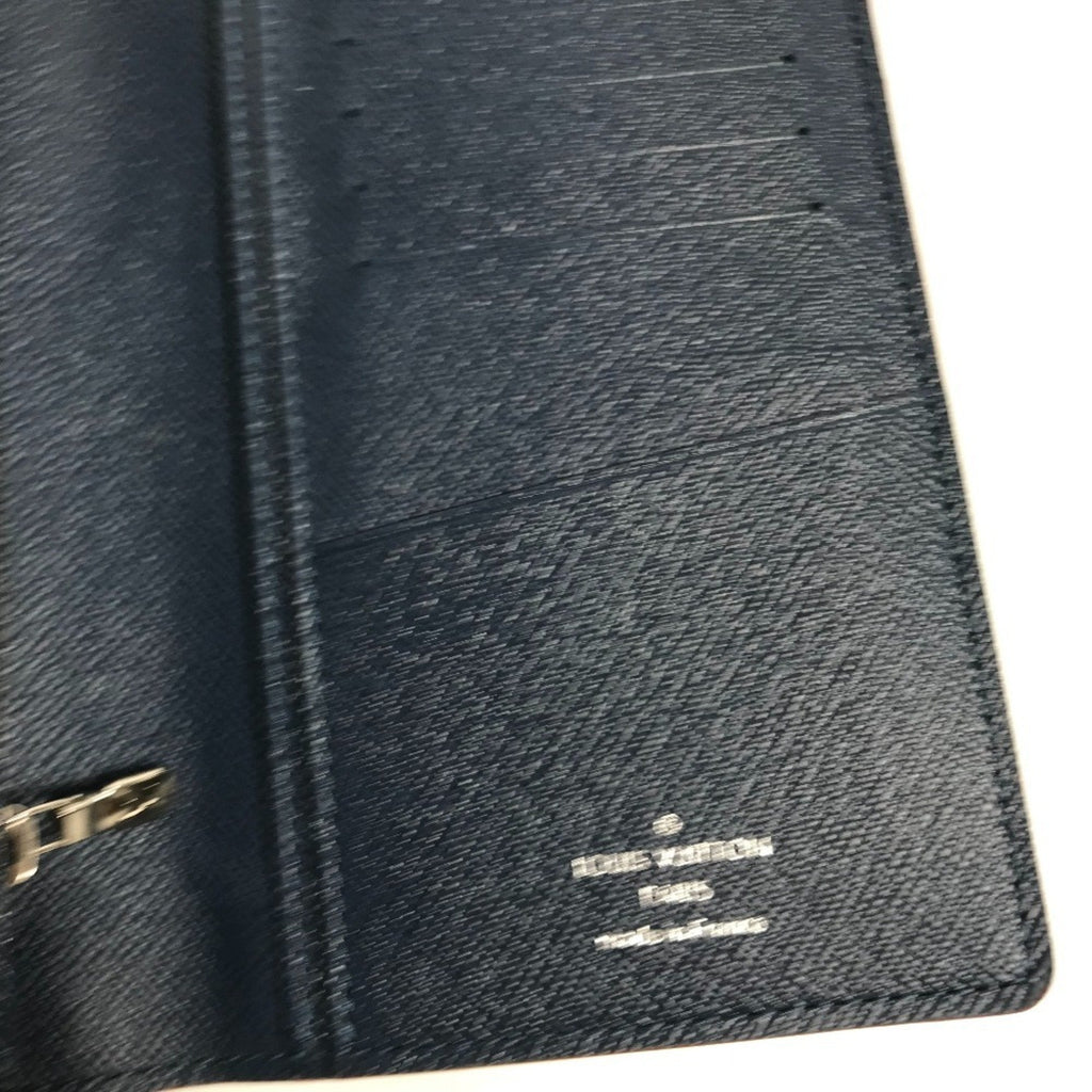 Louis Vuitton Taiga Blue Ocean Taiga Leather Long Wallet