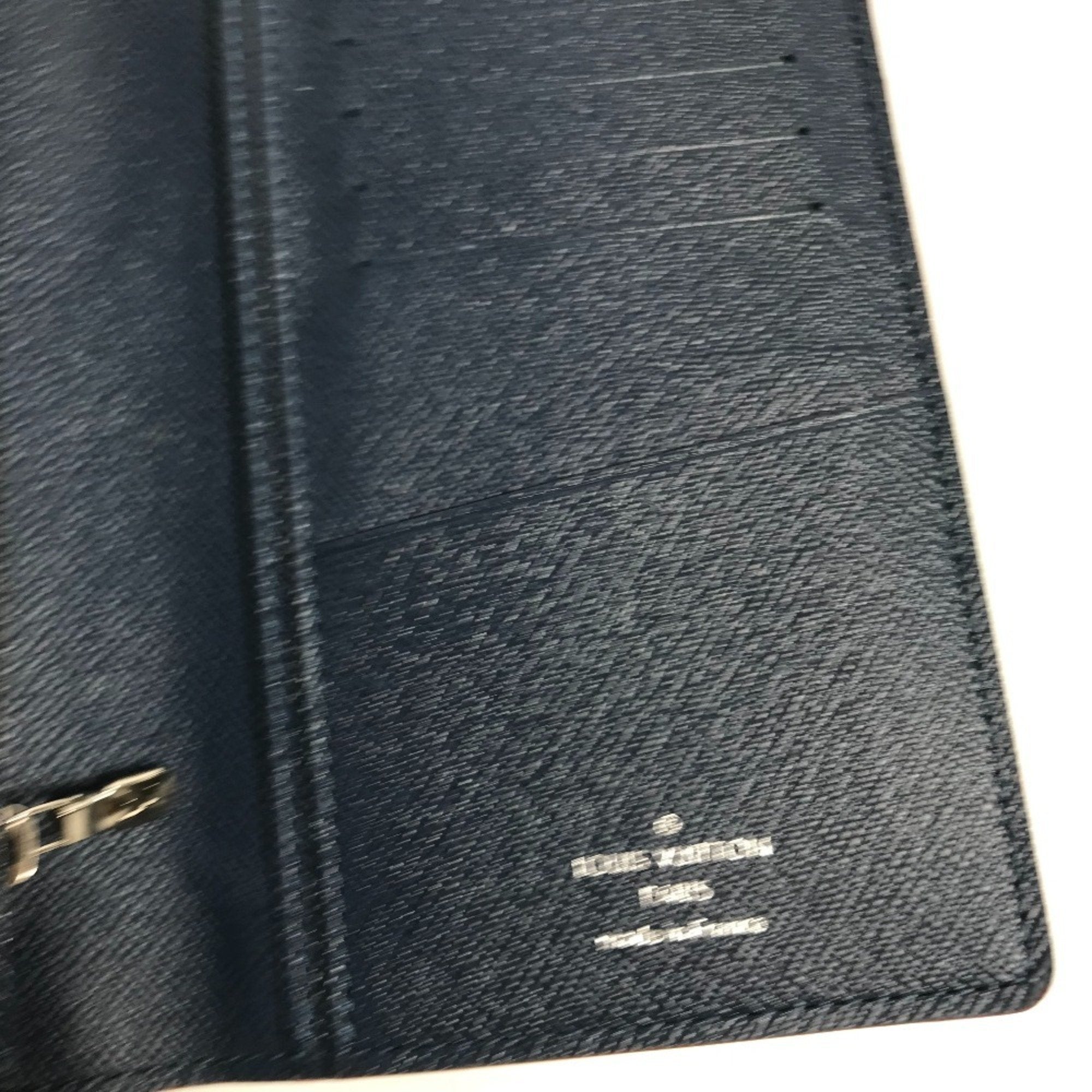 Louis Vuitton Taiga Blue Ocean Taiga Leather Long Wallet