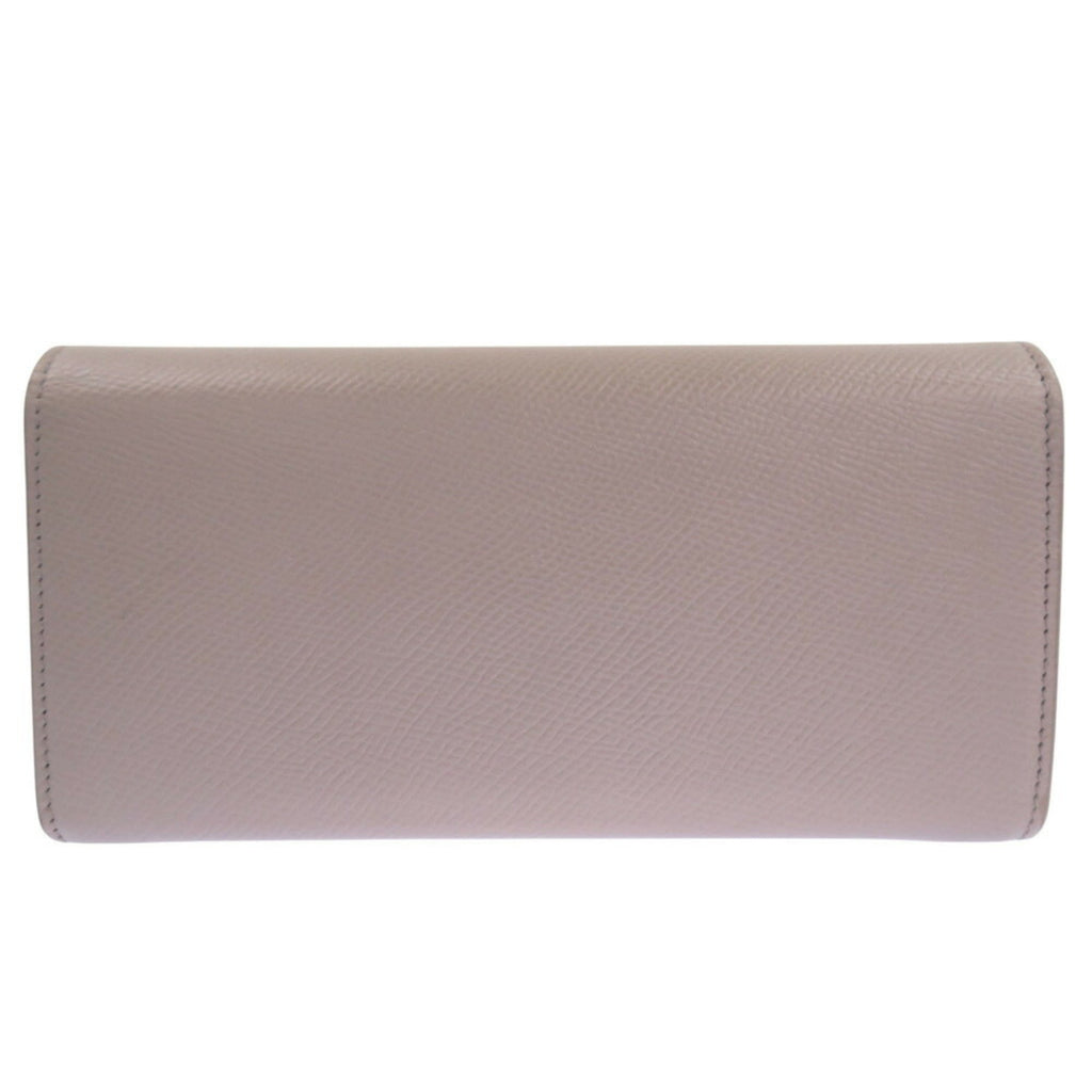 Celine Gray Leather Long Wallet (Bi-Fold)