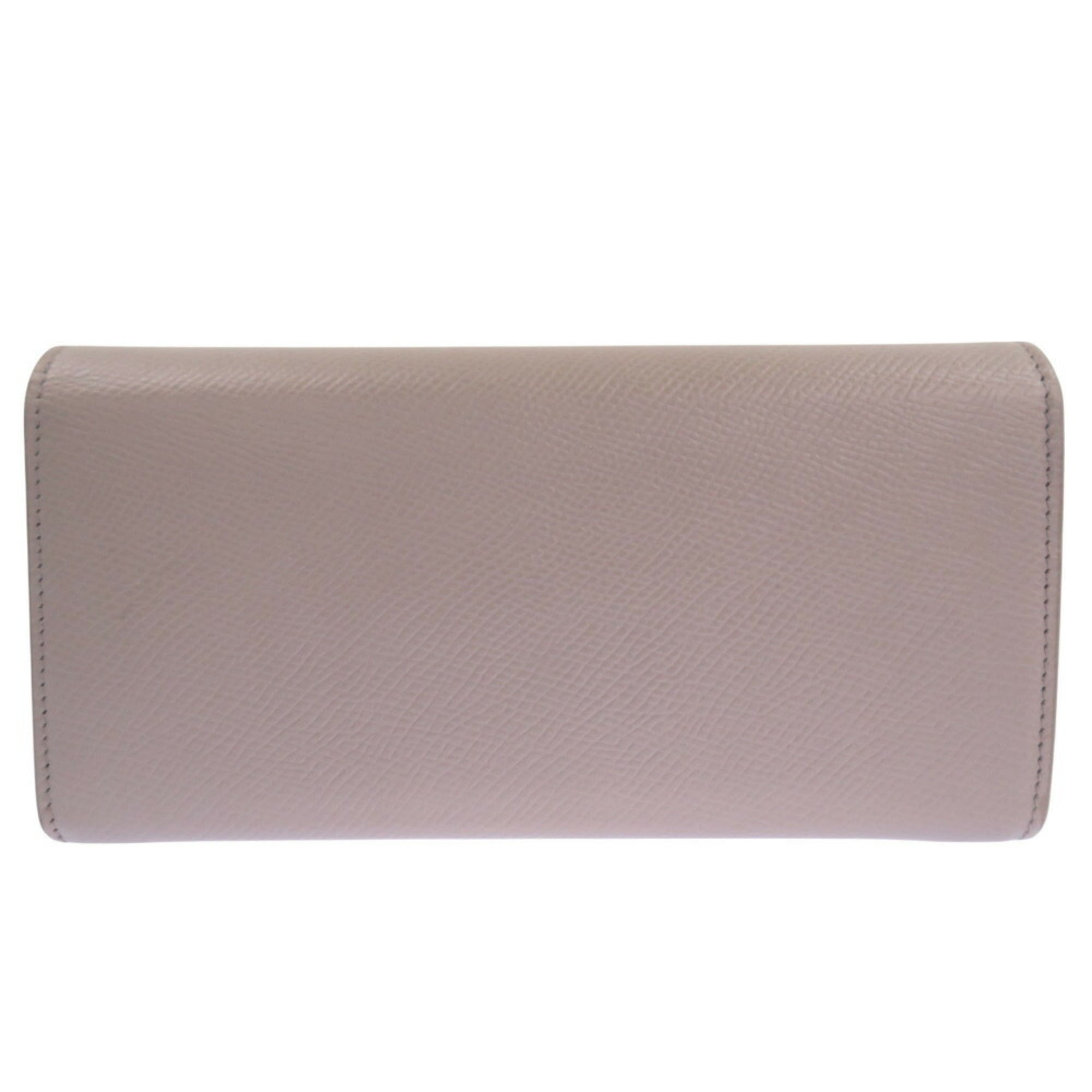 Celine Gray Leather Long Wallet (Bi-Fold)
