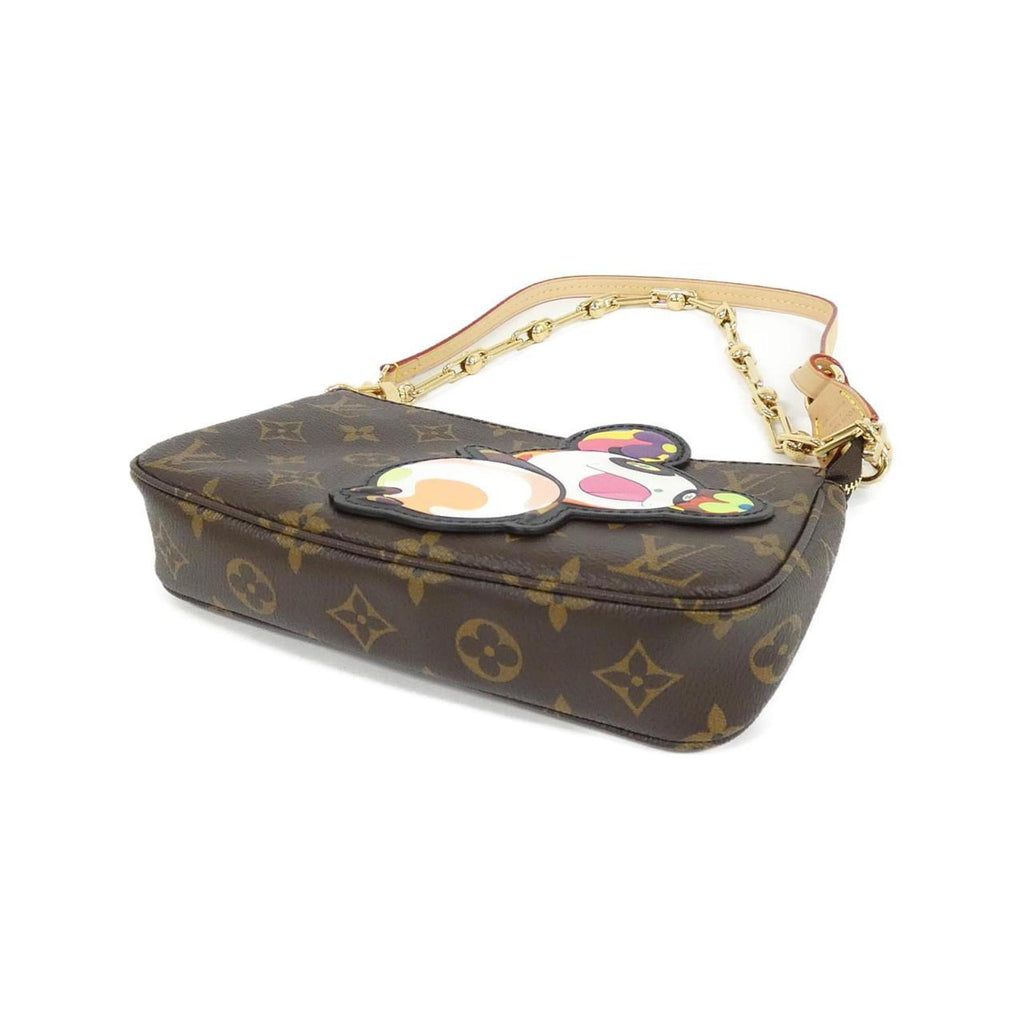Louis Vuitton Brown Coated Canvas Pochette Pouch