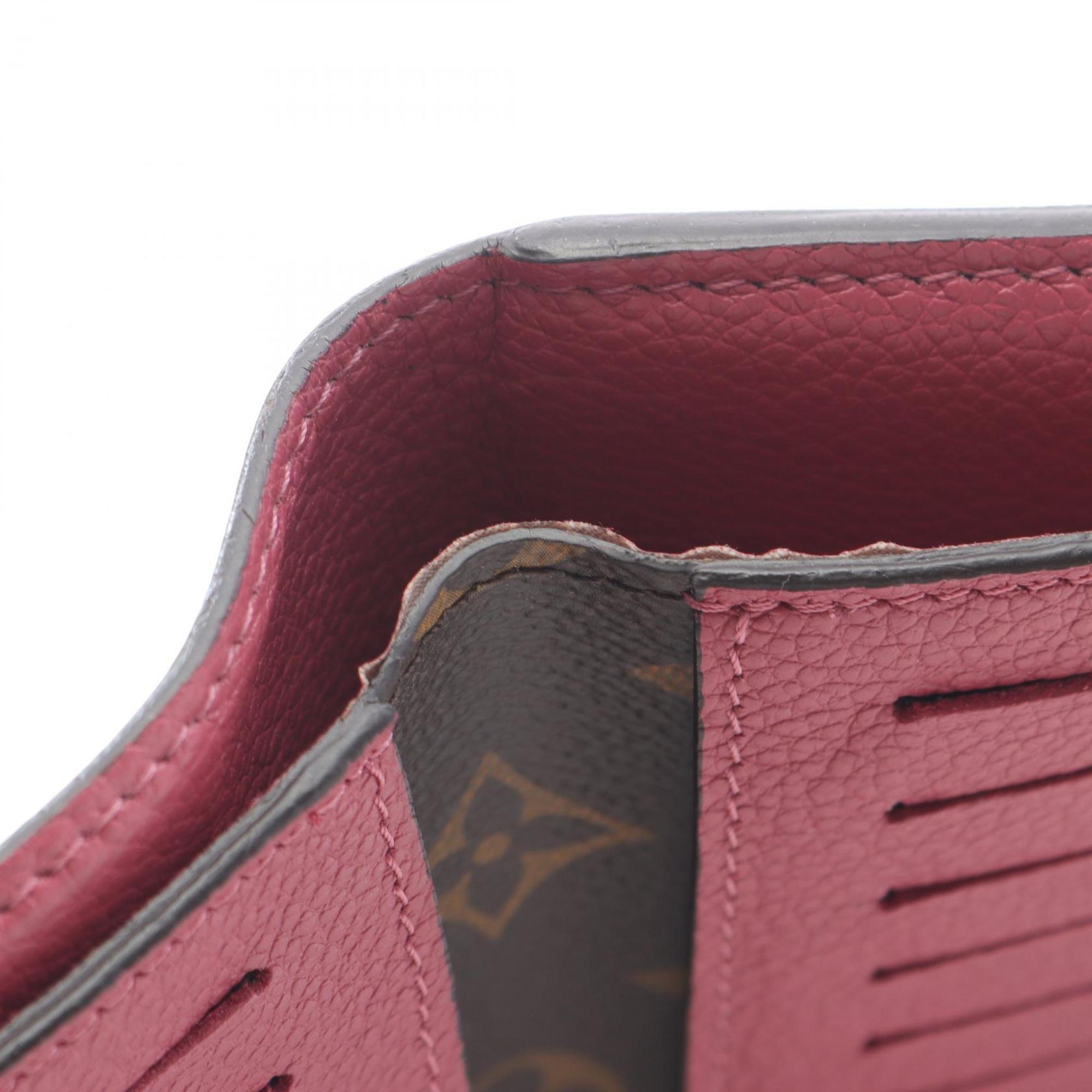 Louis Vuitton Brown Pink Pvc Leather Wallet