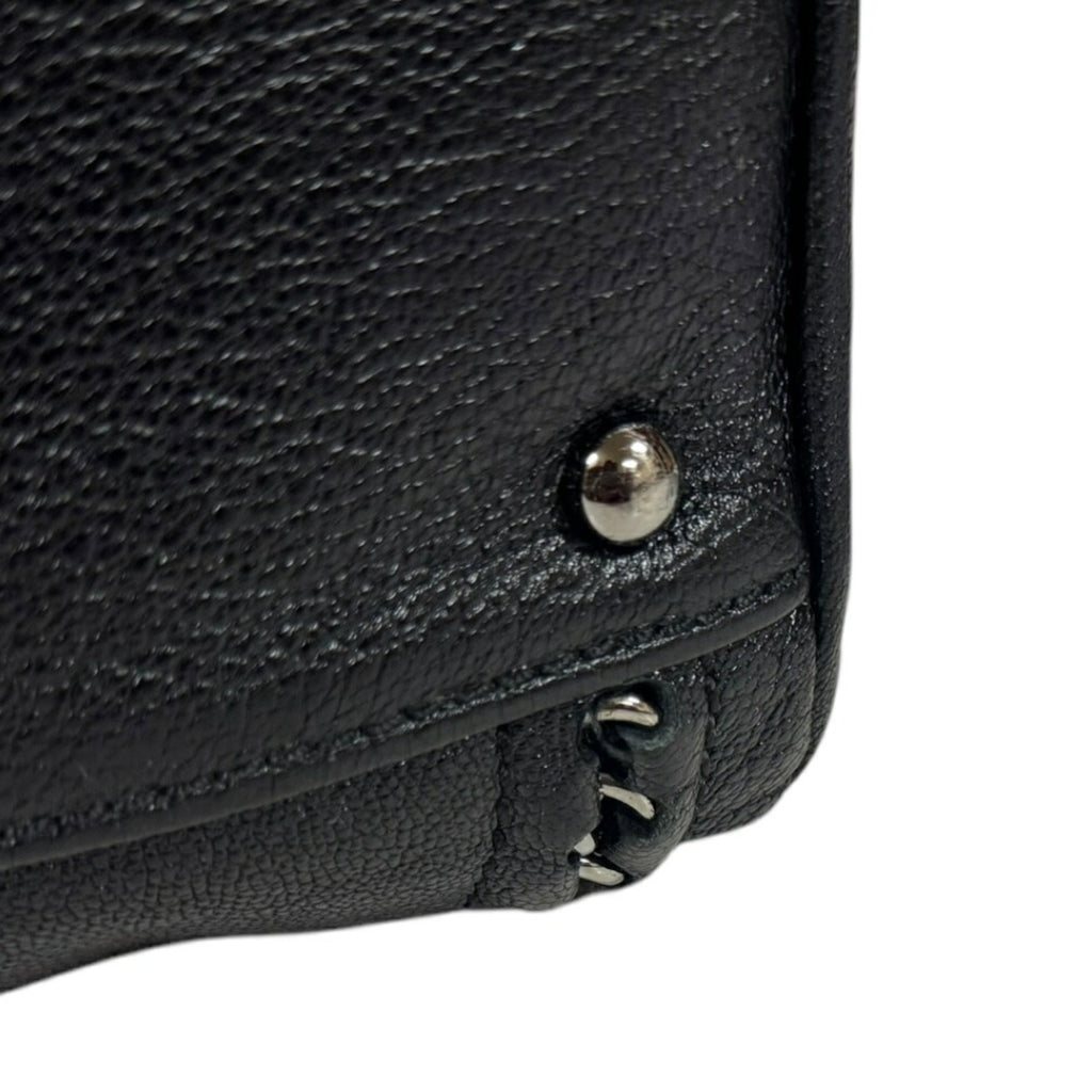 Chanel Black Leather Boston Bag