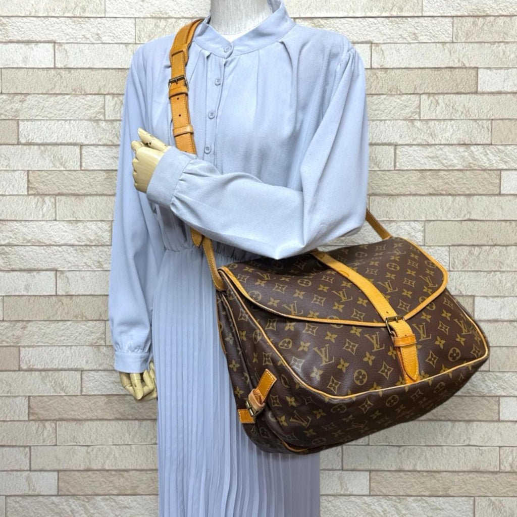 Louis Vuitton Brown Monogram Canvas Shoulder Bag