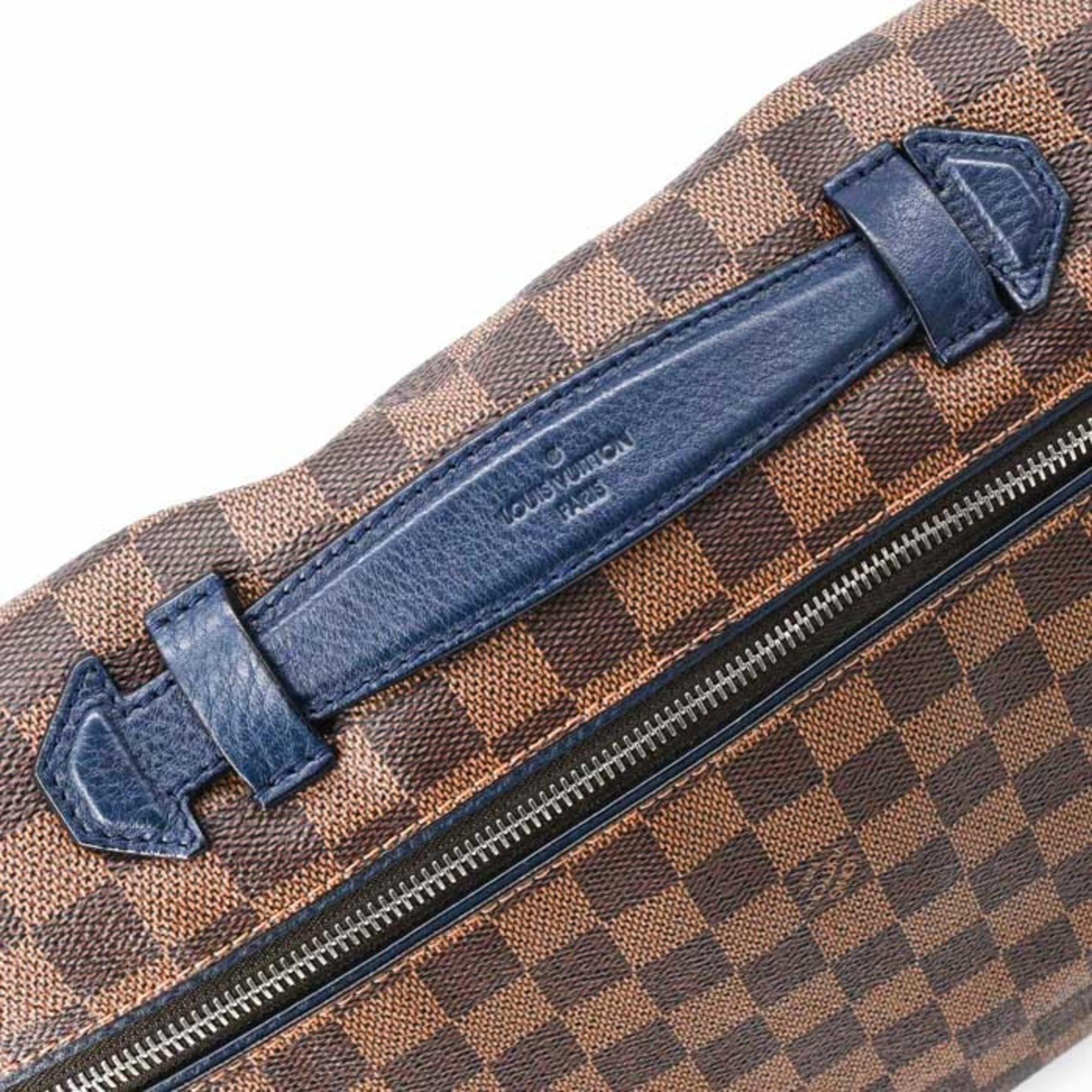 Louis Vuitton Brown Damier Canvas Dark Navy Shoulder Bag