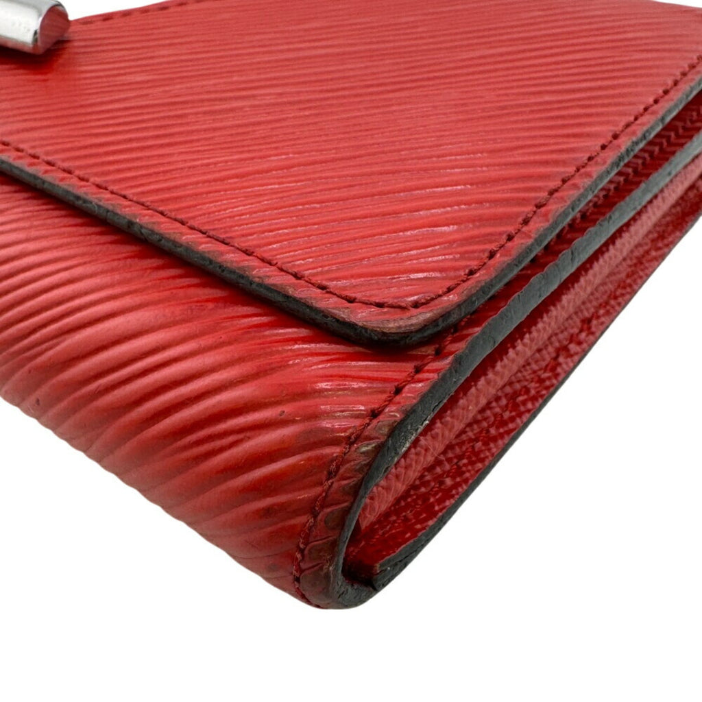 Louis Vuitton Red Color Epi Leather Long Wallet
