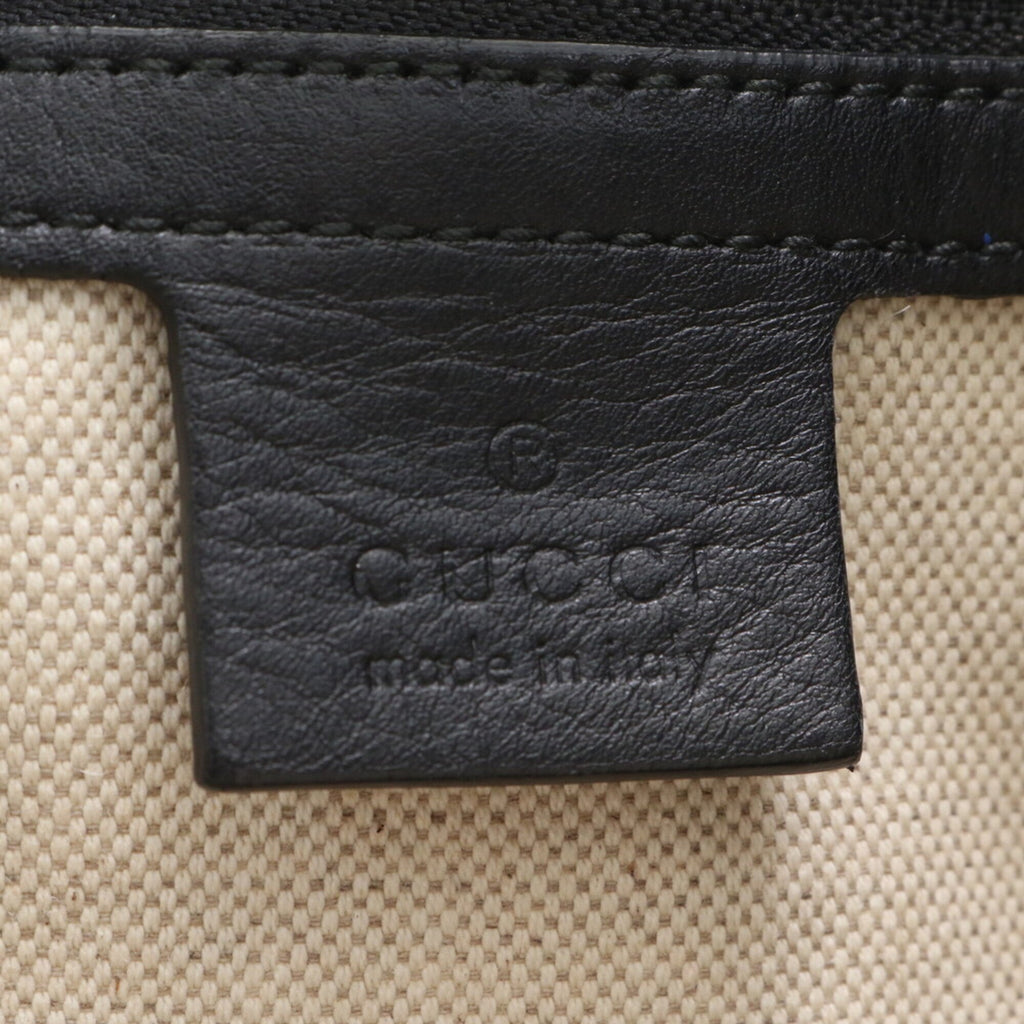 Gucci Beige Leather Coated Canvas Messenger Bag Shoulder Bag (Pre-Owned)
