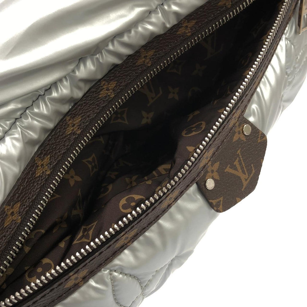 Louis Vuitton Silver Nylon Handbag