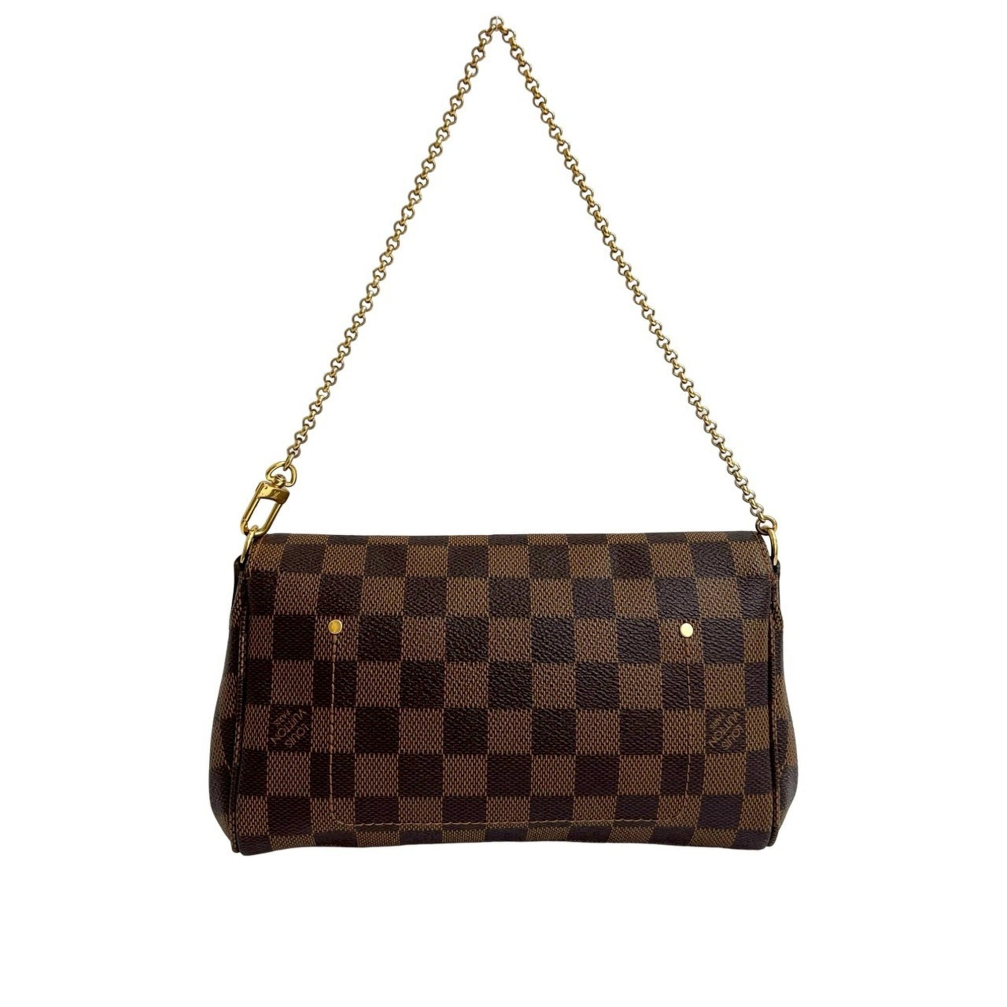 Louis Vuitton Brown Leather Pvc Pochette Shoulder Bag