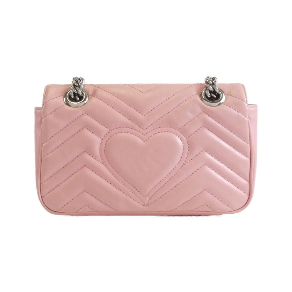 Gucci Pink Leather Shoulder Bag (Pre-Owned)