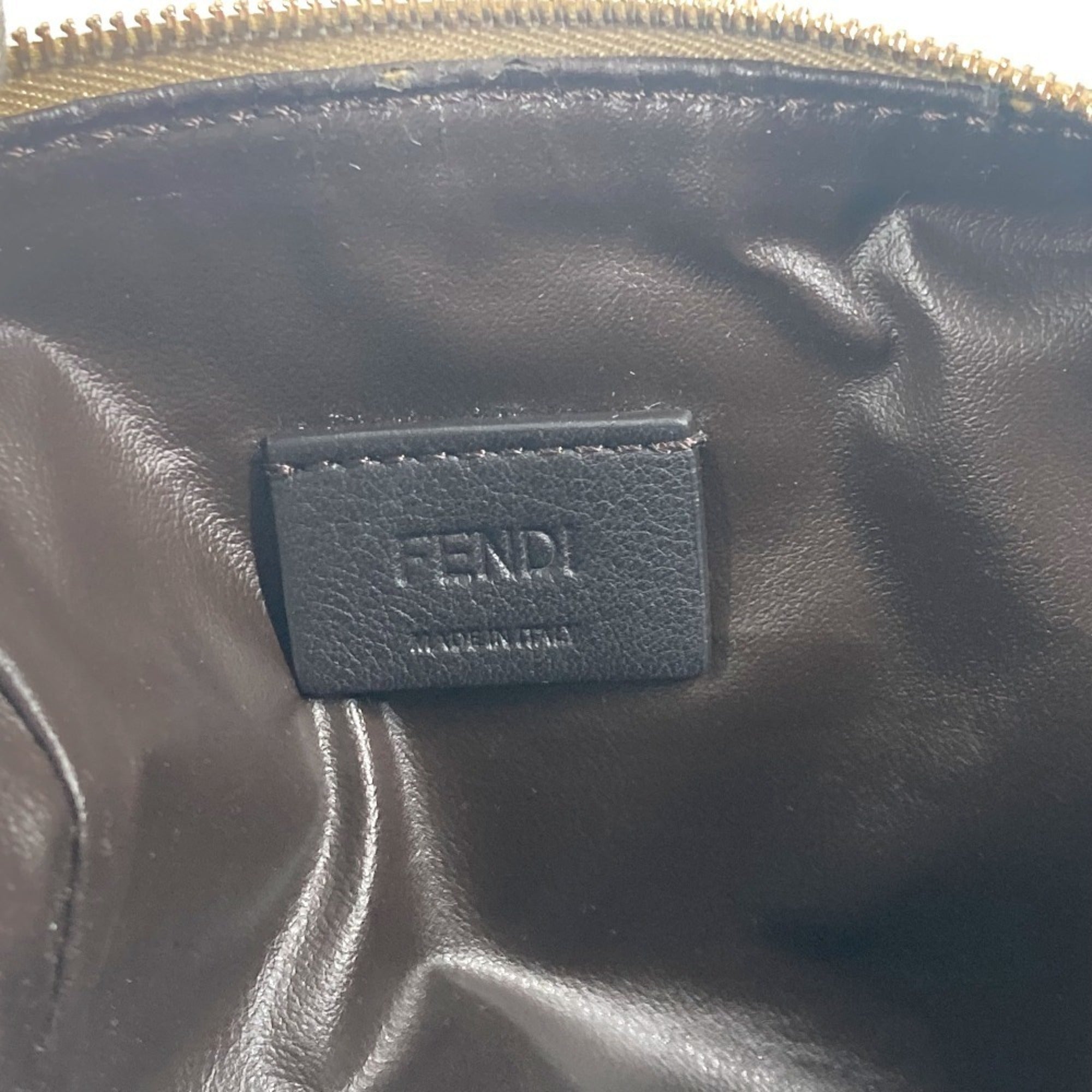 Fendi Beige Nylon Pouch