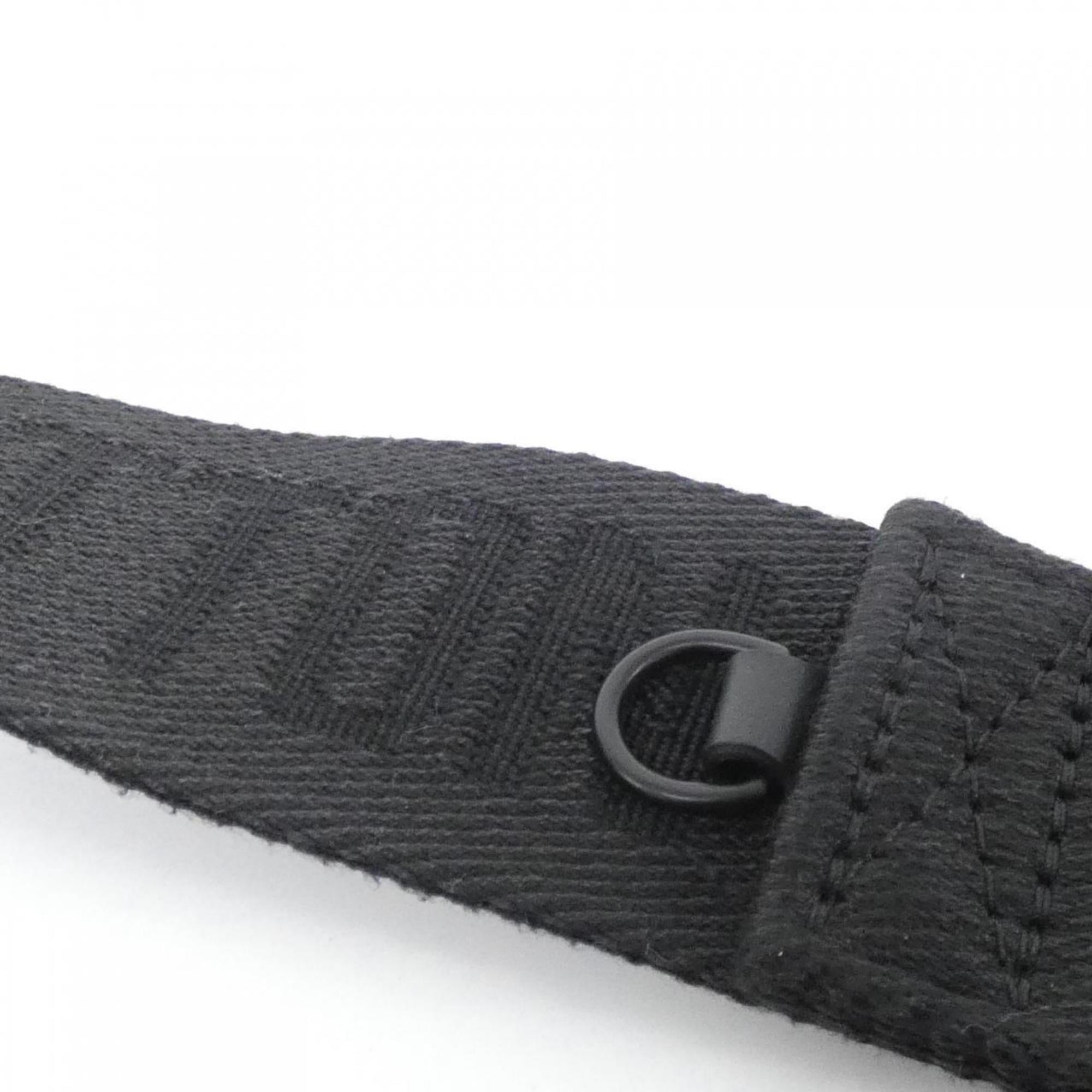 Louis Vuitton Black Coated Canvas Shoulder Bag