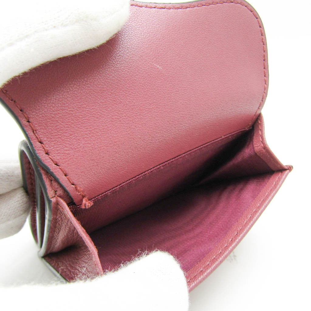 Christian Dior Dusty Pink Leather Wallet (Tri-Fold) (Pre-Owned)