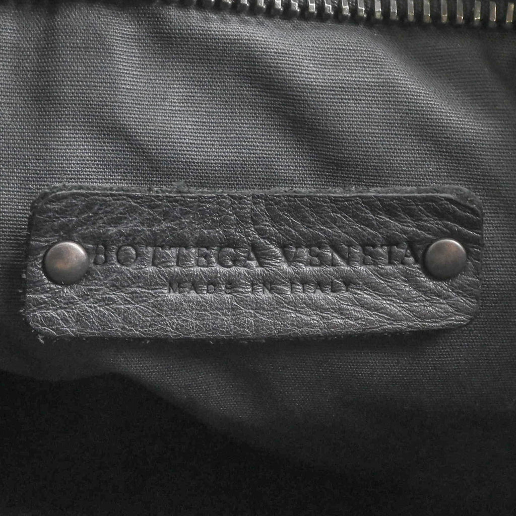 Bottega Veneta Black Intrecciato Leather Shoulder Bag