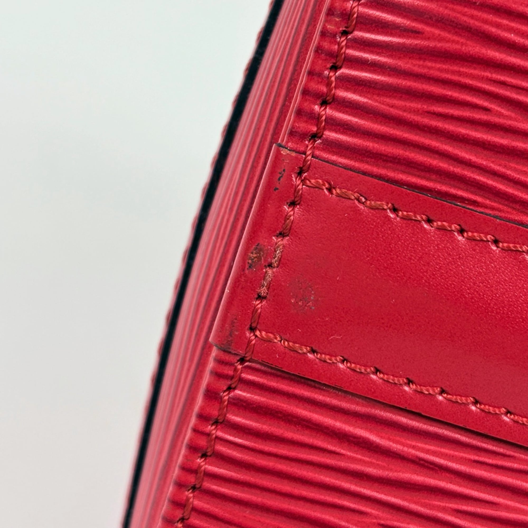 Louis Vuitton Castilian Red Epi Leather Boston Bag Handbag