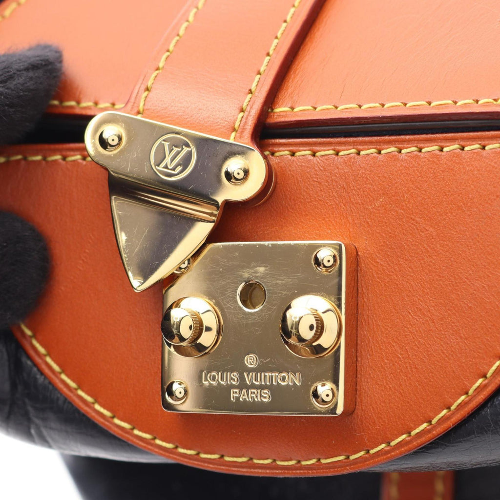 Louis Vuitton Brown Navy Monogram Reverse Handbag