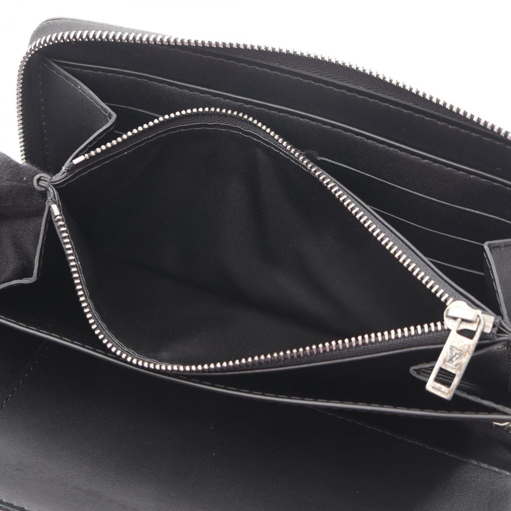 Louis Vuitton Black Leather Long Wallet