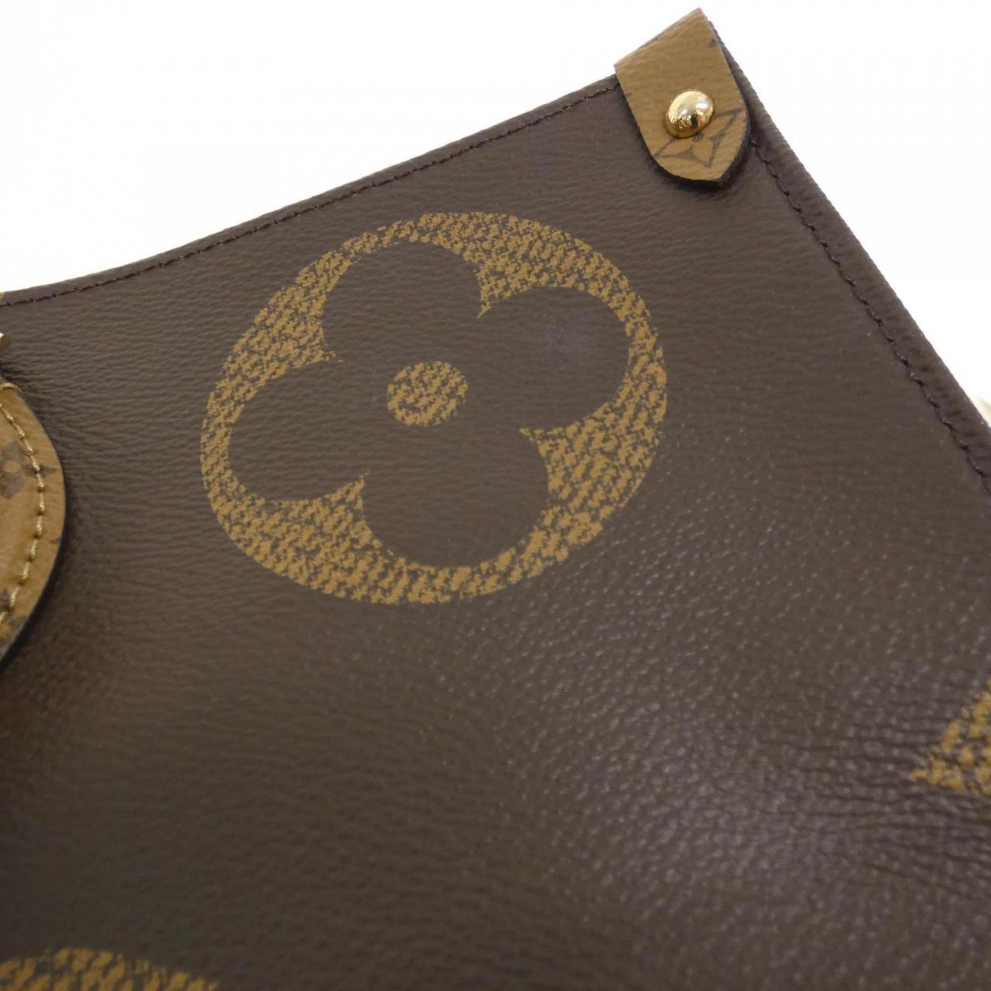 Louis Vuitton Marron Coated Canvas Handbag