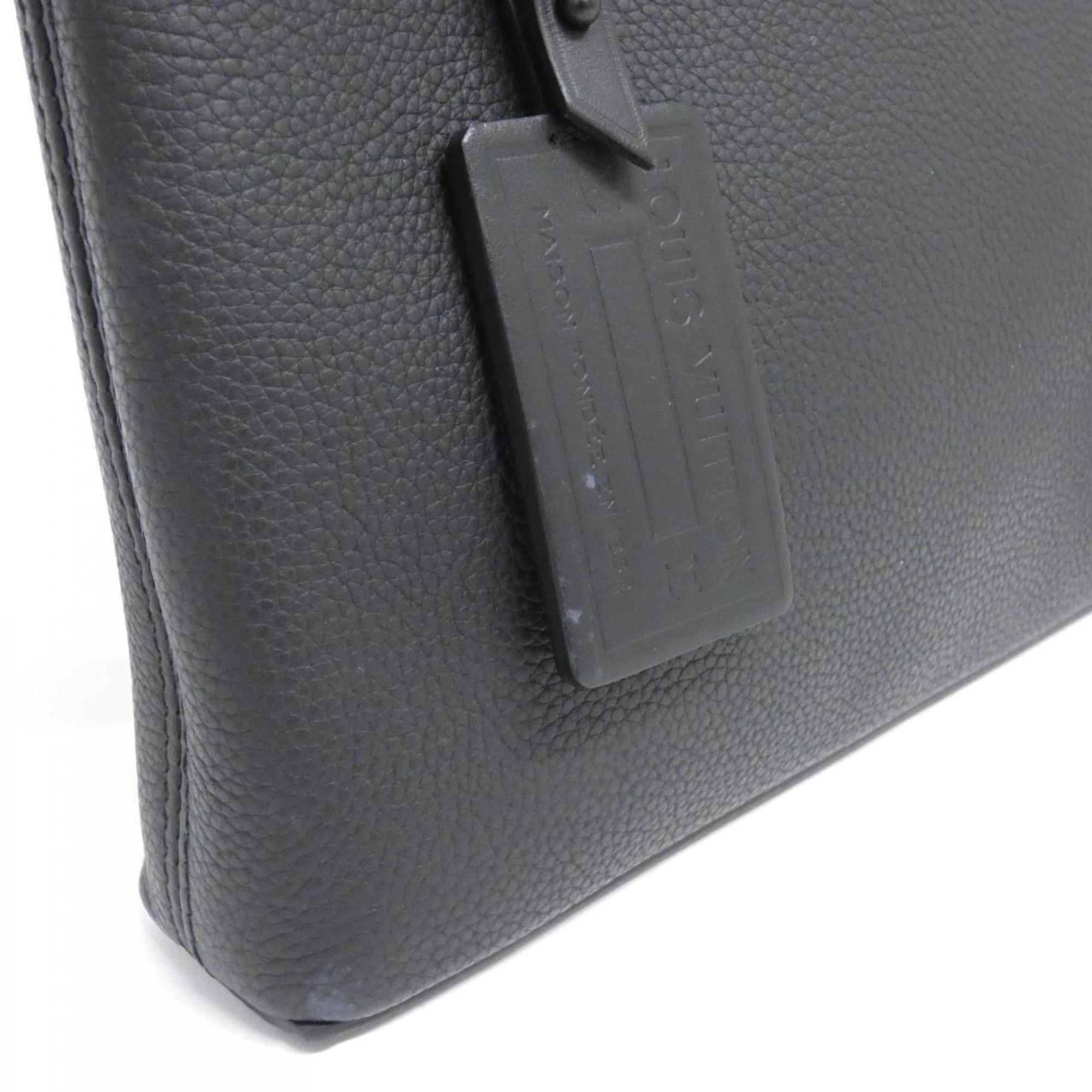 Louis Vuitton Black Leather Handbag Pouch